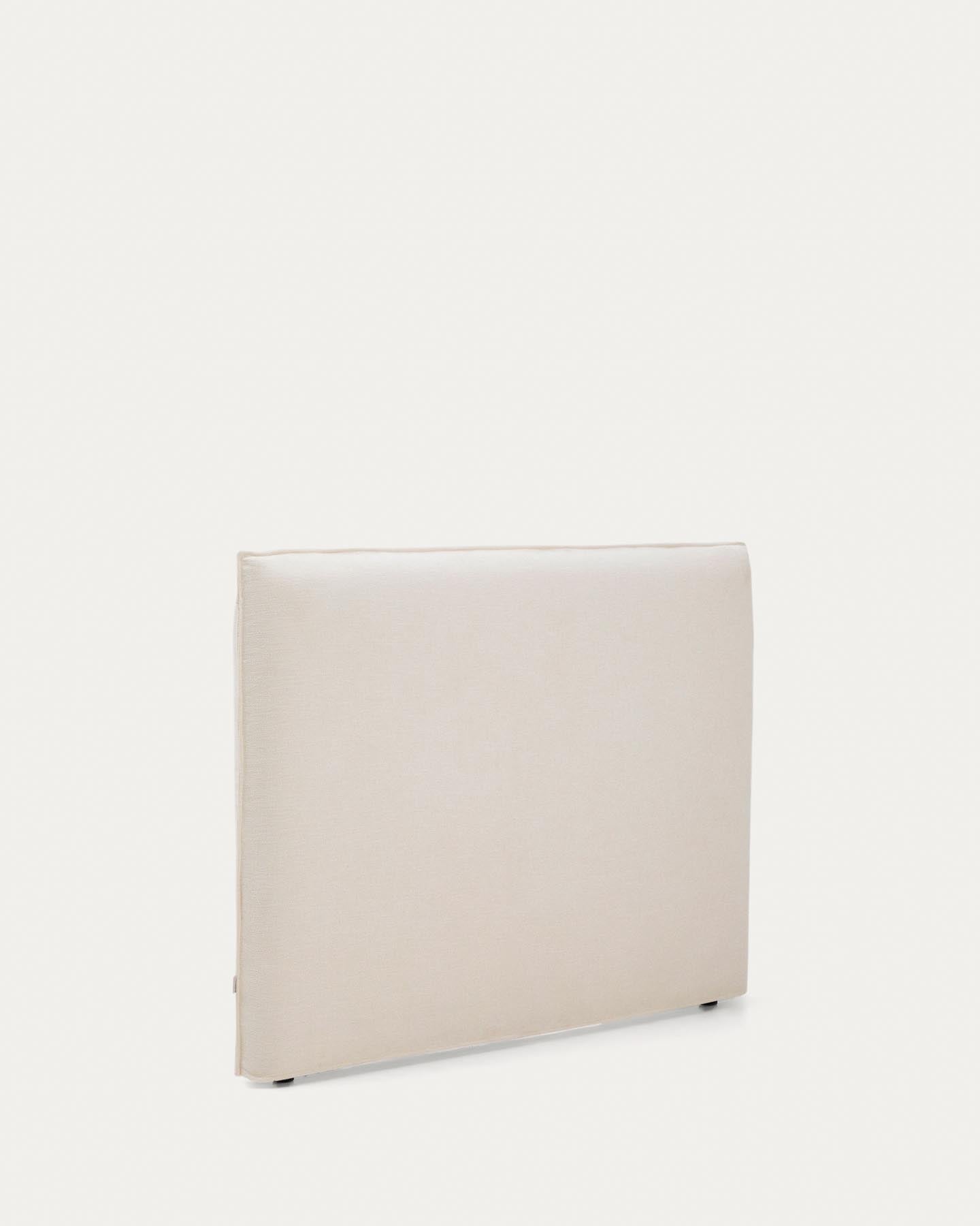 Abziehbares Bettkopfteil Jaira in weißer Chenille für Betten bis 150 cm, FSC Mix Credit in  präsentiert im Onlineshop von KAQTU Design AG. Zubehör Bett ist von Kave Home