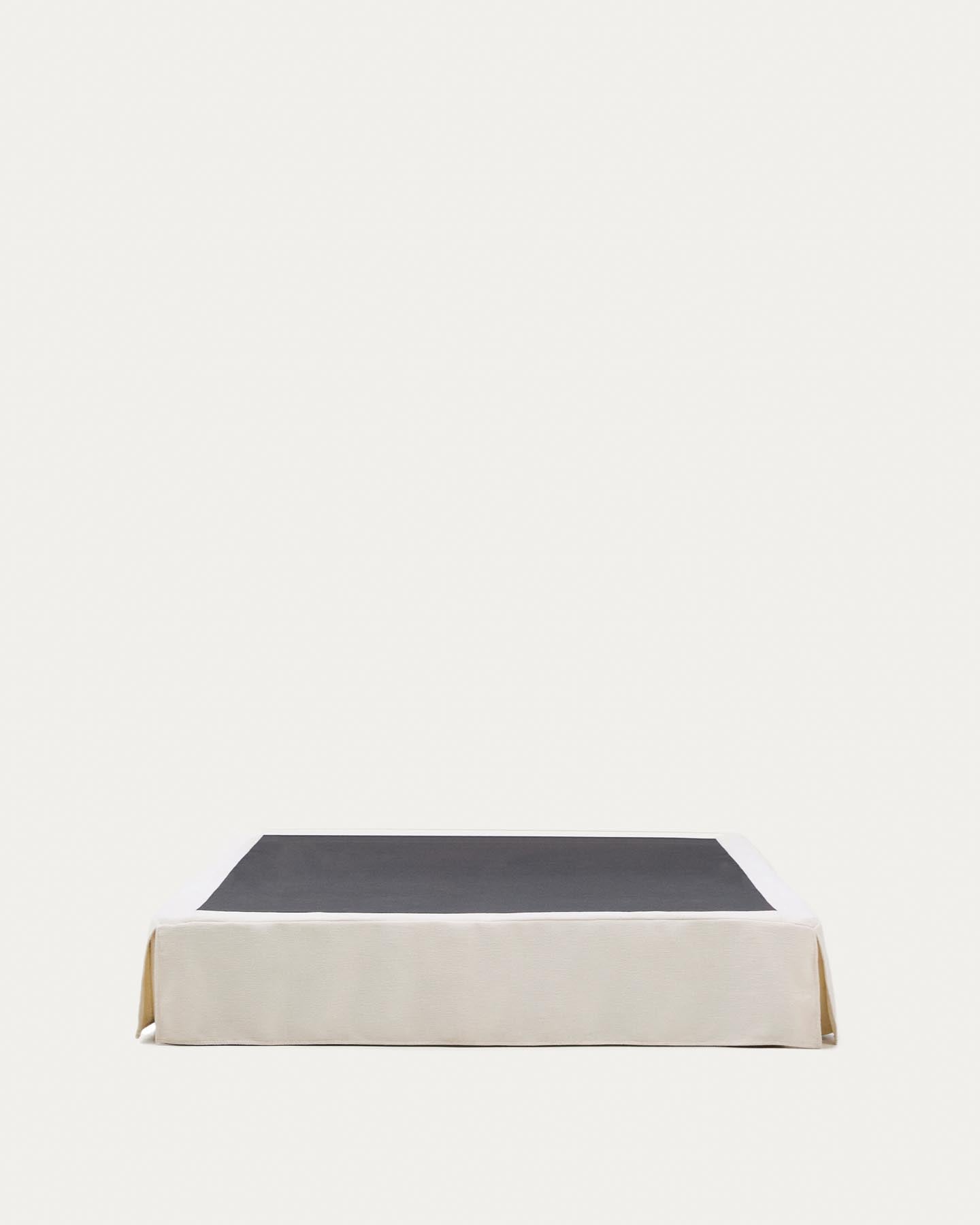 Abziehbarer Bettrahmen Jaira in weißer Chenille für Matratzengröße 160 x 200 cm in  präsentiert im Onlineshop von KAQTU Design AG. Bett ist von Kave Home