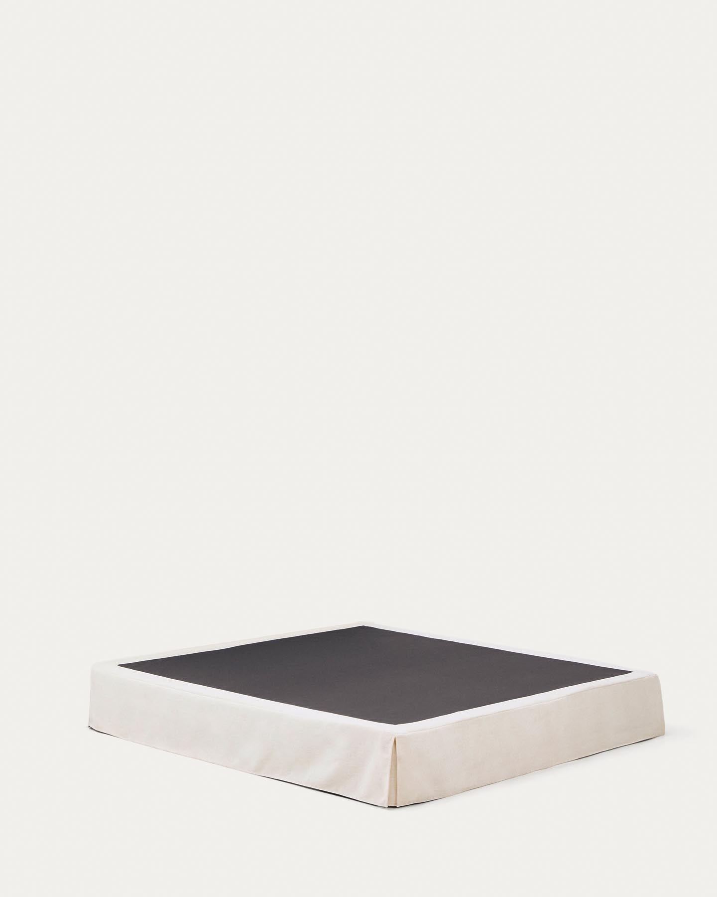 Abziehbarer Bettrahmen Jaira in weißer Chenille für Matratzengröße 180 x 200 cm in  präsentiert im Onlineshop von KAQTU Design AG. Bett ist von Kave Home