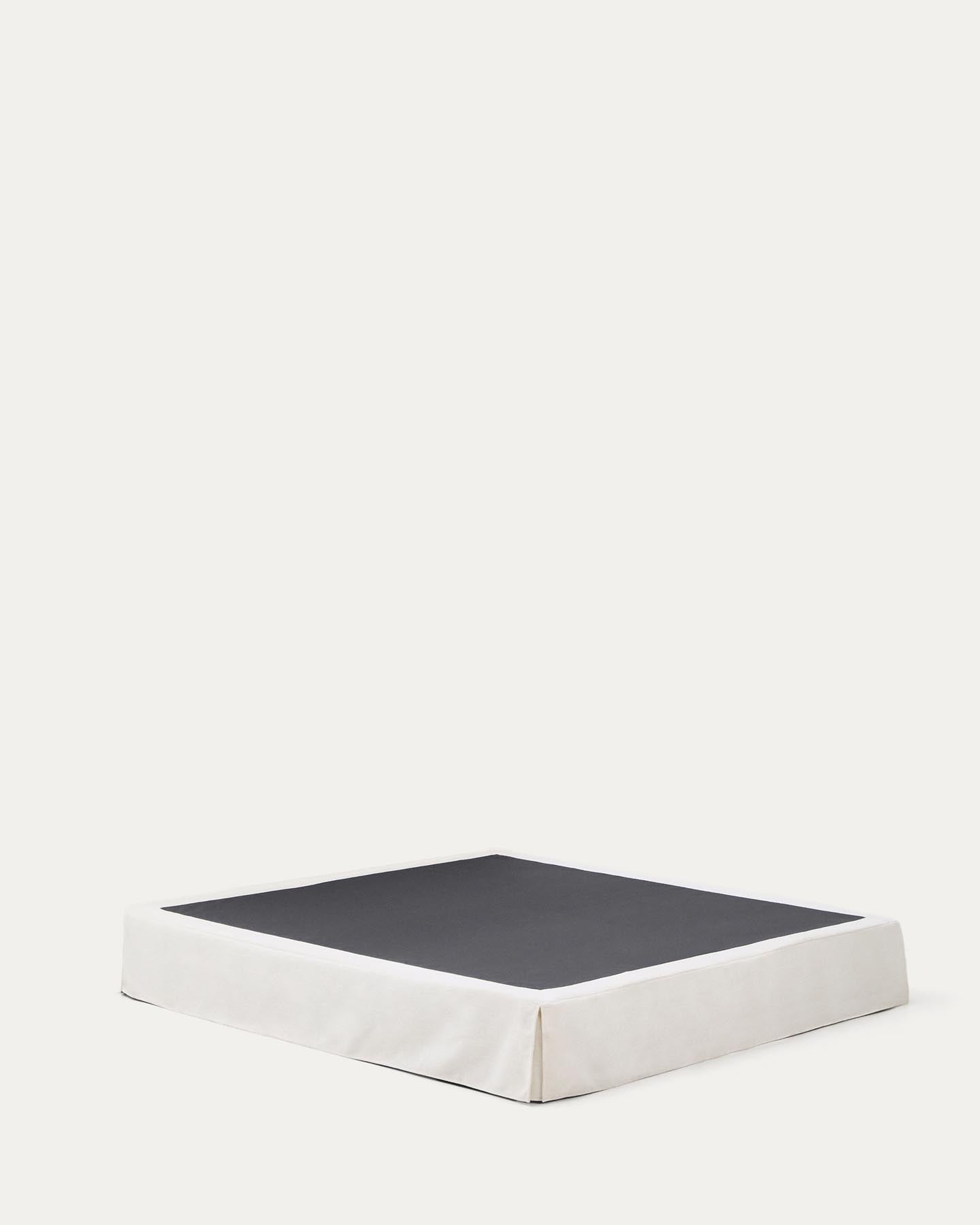 Bettrahmenbezug Jaira aus weißer Chenille für Betten von 180 x 200 cm in  präsentiert im Onlineshop von KAQTU Design AG. Zubehör Bett ist von Kave Home