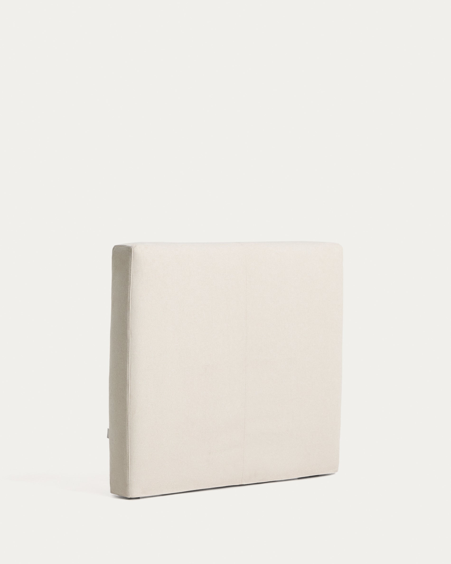 Elegantes, abziehbares Kopfteil Blok in Ecru für Betten bis 90 cm, ideal für ein modernes und stilvolles Schlafzimmerambiente.