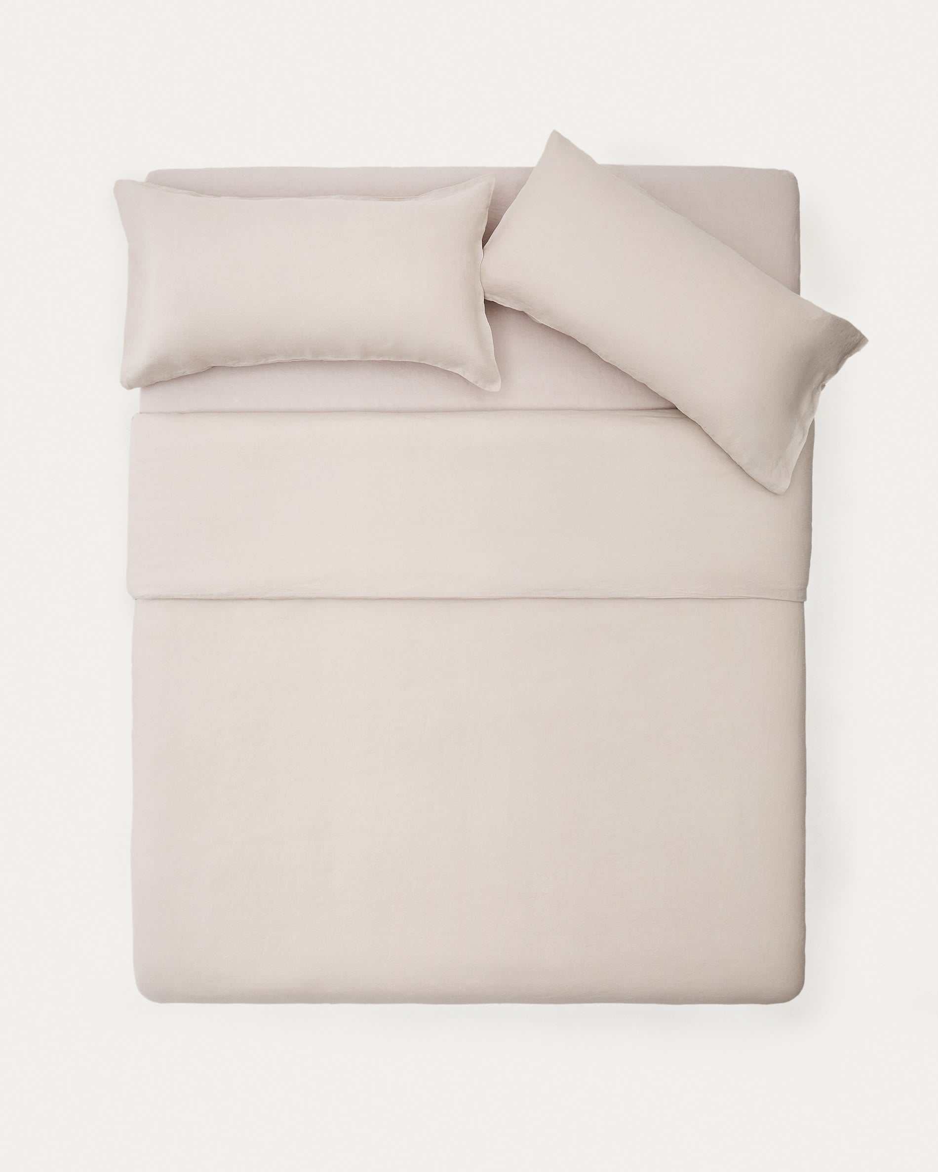 Hochwertige Simmel Bezüge aus Baumwolle und Leinen in elegantem Grau, ideal für 180 cm Betten. Perfekt für stilvolle Entspannung und Pflegeleichtigkeit.