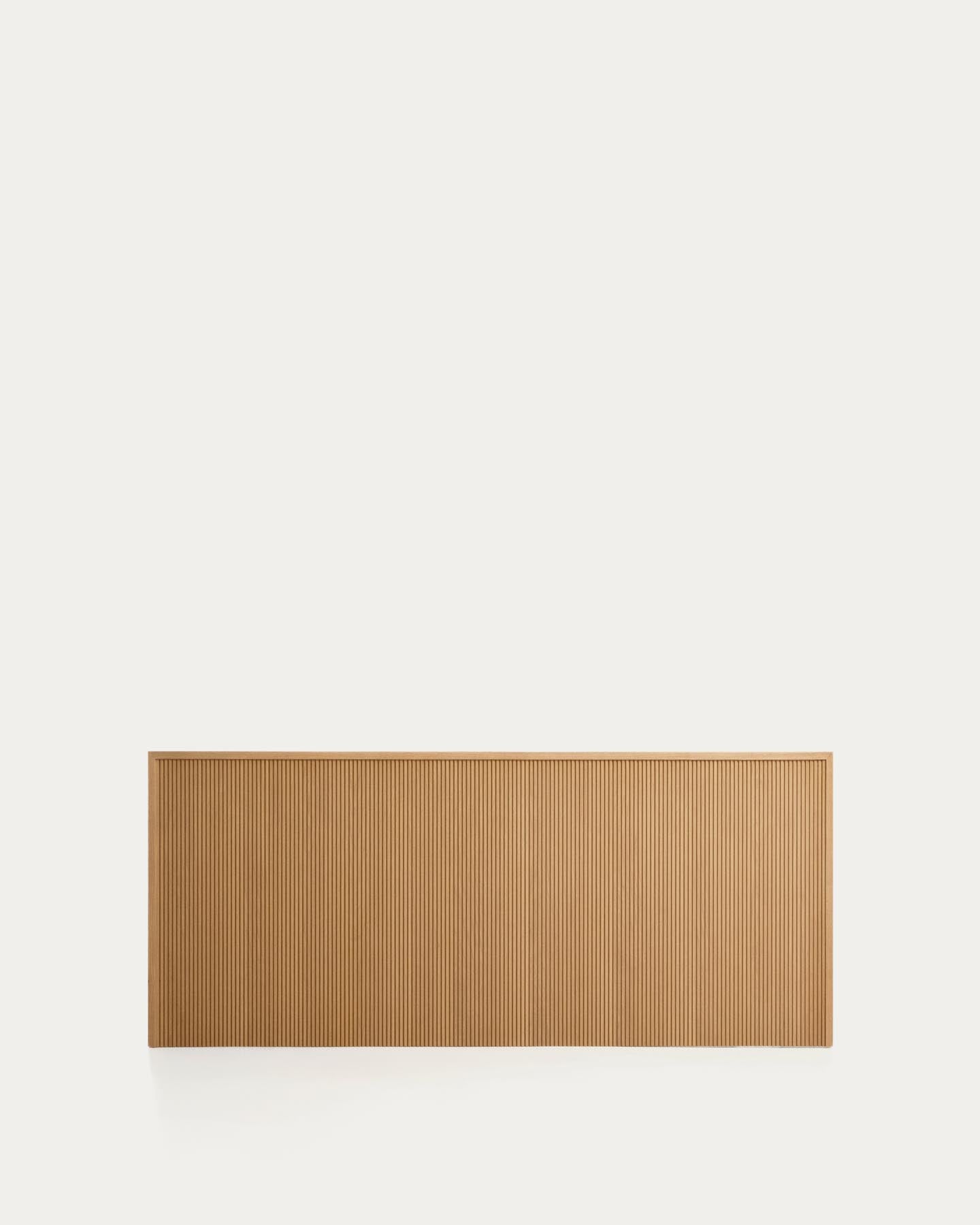 Bettkopfteil Helvine aus Eichenfurnier für Betten bis zu 160 cm, FSC 100 % in Natur präsentiert im Onlineshop von KAQTU Design AG. Kopfteile ist von Kave Home
