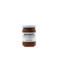 Bruschetta, eggplant & red bell pepper