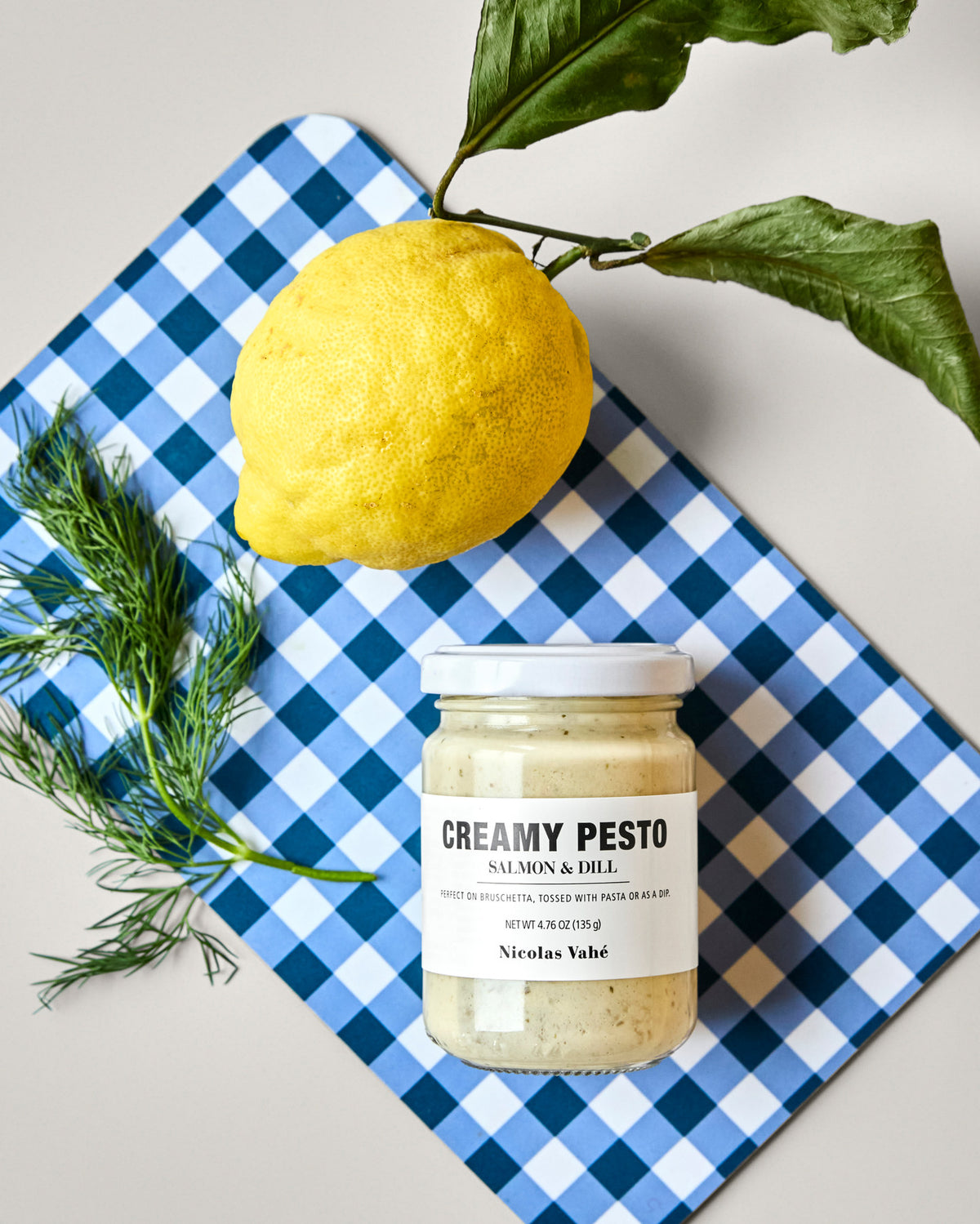 Produktfoto: Creamy pesto, Salmon & dill von Nicolas Vahé, Pesto mit Lachs und Dill