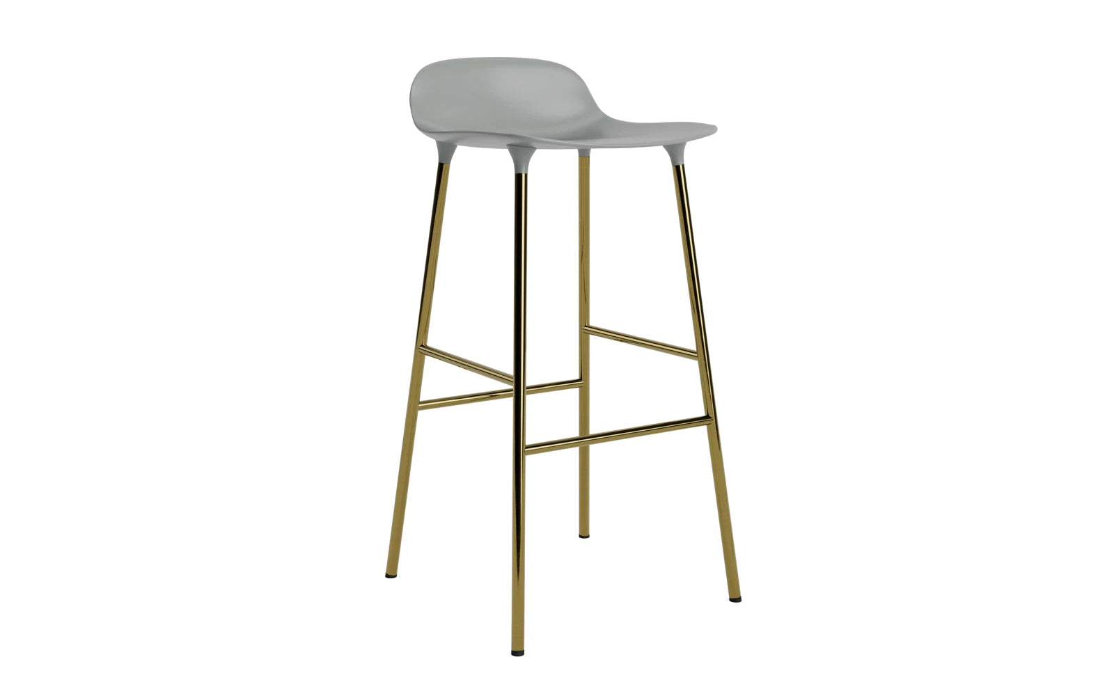 Stylischer Form Barhocker von Normann Copenhagen, ideal für Bars und Küchen, bietet eine harmonische Kombination aus Funktionalität und Ästhetik.