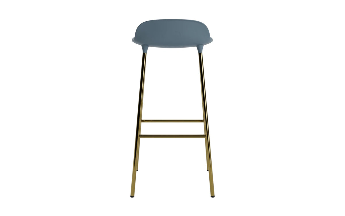 Form Barhocker in Blau präsentiert im Onlineshop von KAQTU Design AG. Barstuhl ist von Normann Copenhagen