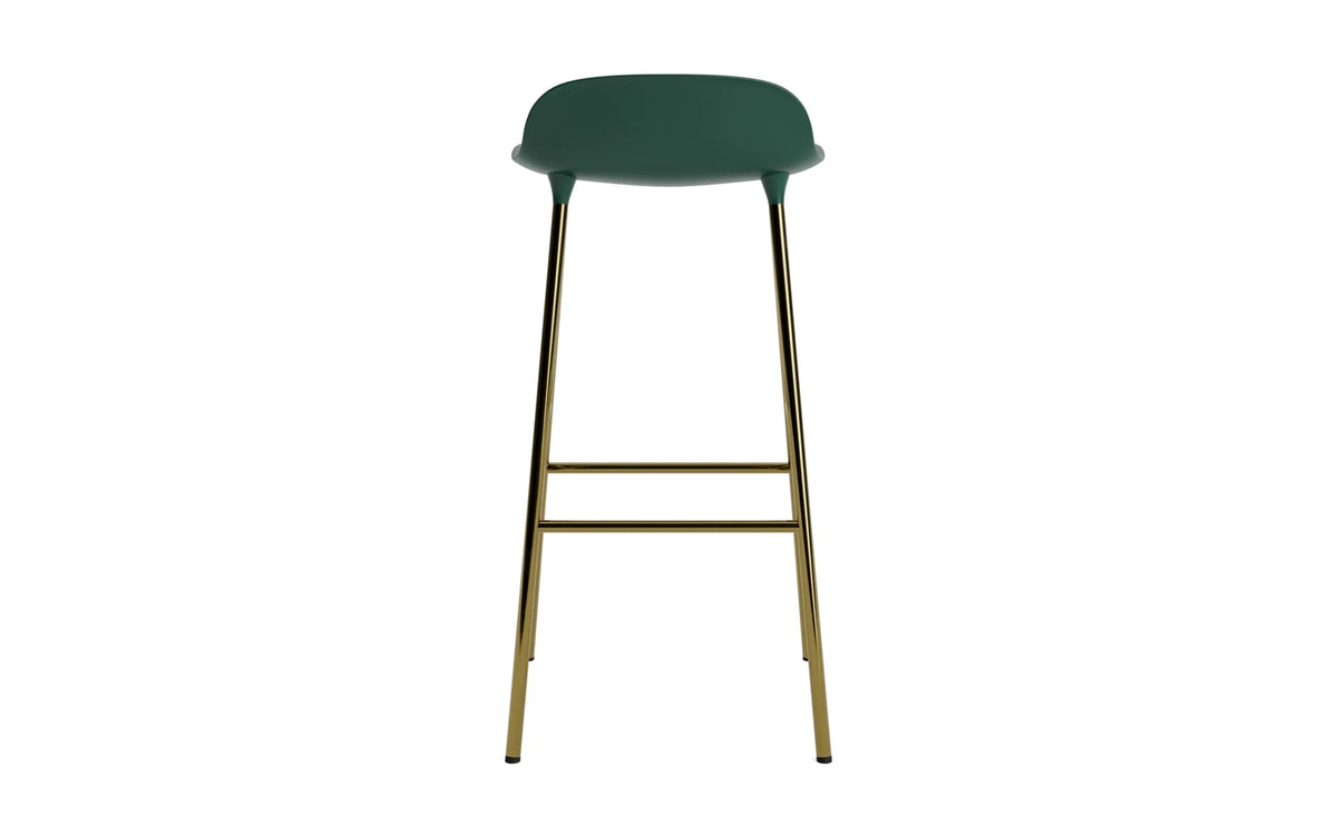 Form Barhocker in Grün präsentiert im Onlineshop von KAQTU Design AG. Barstuhl ist von Normann Copenhagen