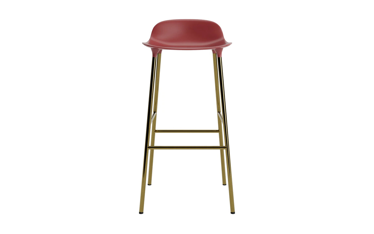 Form Barhocker in Rot präsentiert im Onlineshop von KAQTU Design AG. Barstuhl ist von Normann Copenhagen