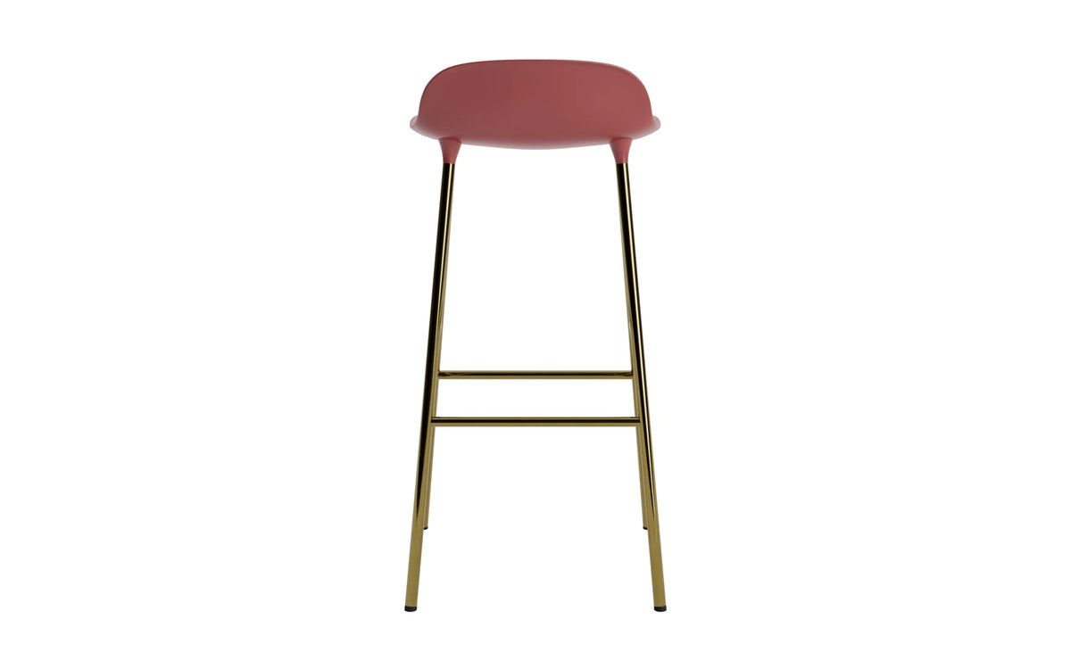 Form Barhocker in Rot präsentiert im Onlineshop von KAQTU Design AG. Barstuhl ist von Normann Copenhagen