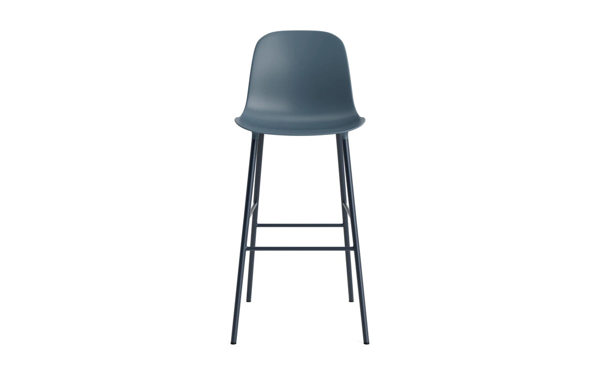 Form Barstuhl in Blau präsentiert im Onlineshop von KAQTU Design AG. Barstuhl ist von Normann Copenhagen