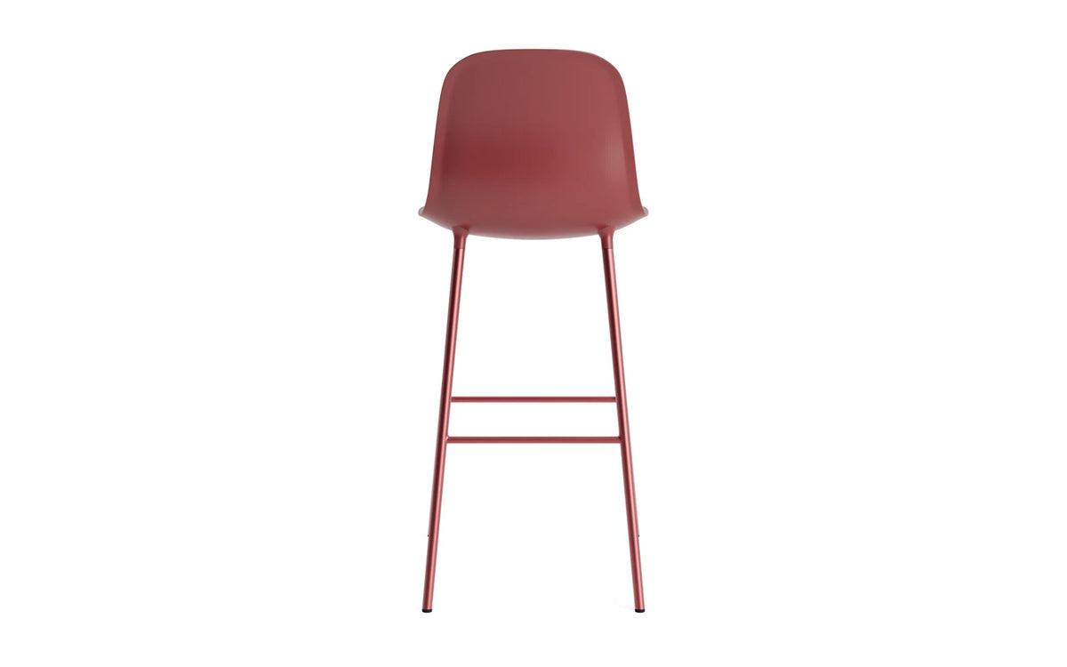 Form Barstuhl in Rot präsentiert im Onlineshop von KAQTU Design AG. Barstuhl ist von Normann Copenhagen