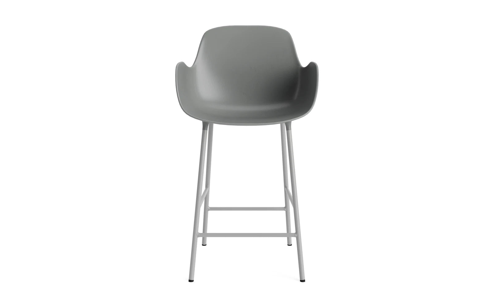 Form Barstuhl 65 cm Stahl/ Grau in  präsentiert im Onlineshop von KAQTU Design AG. Barstuhl ist von Normann Copenhagen