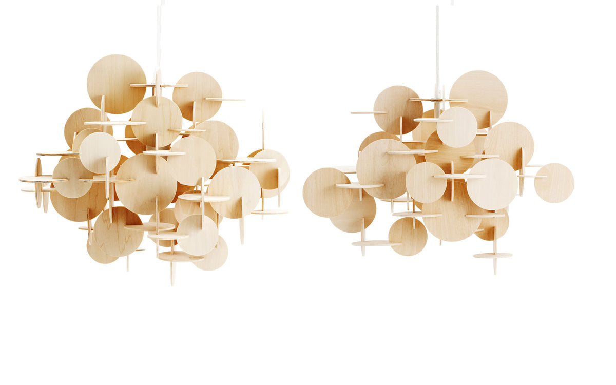 Bau Hängeleuchte klein EU Natur in  präsentiert im Onlineshop von KAQTU Design AG. Pendelleuchte ist von Normann Copenhagen