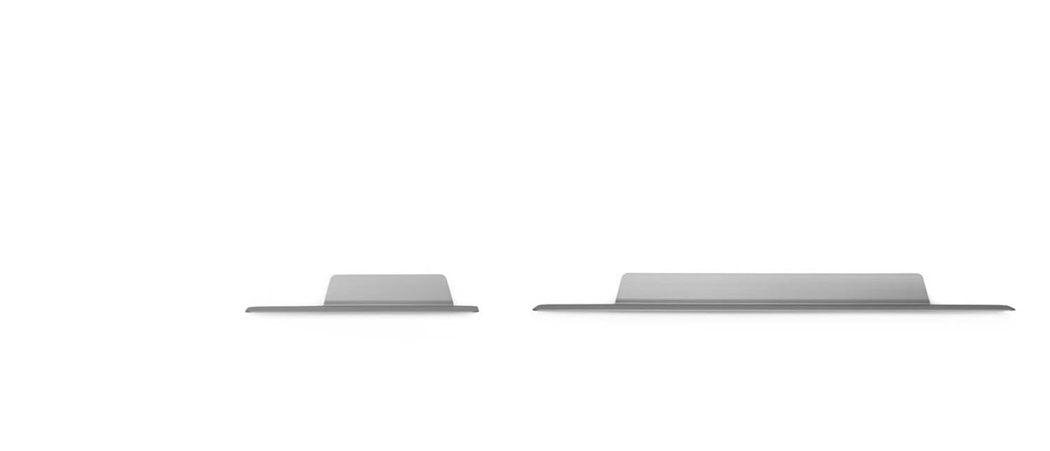 Entdecken Sie das Jet Regal 160 cm in Weiß von Normann Copenhagen – ein stilvolles Wandregal mit industriellem Flair, ideal für Ihre Aufbewahrung.