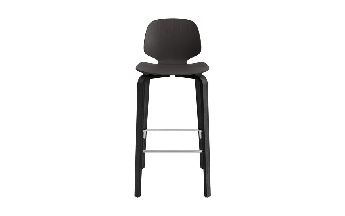 My Chair Barhocker 75 cm in Black präsentiert im Onlineshop von KAQTU Design AG. Barstuhl ist von Normann Copenhagen