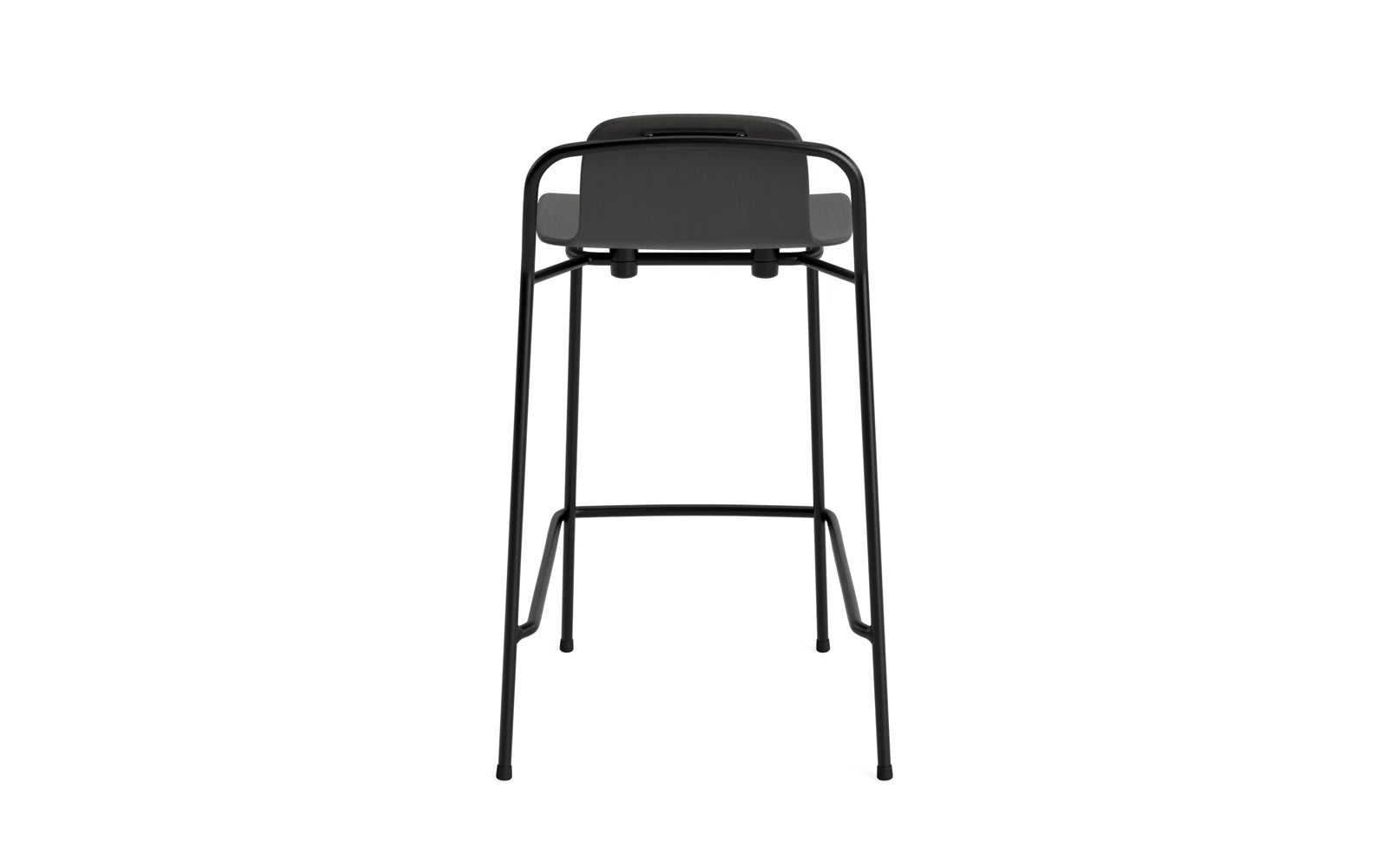 Entdecken Sie den eleganten Studio Barhocker 65 cm von Normann Copenhagen – ein stilvolles Möbelstück aus Eichenfurnier und robustem Stahl, ideal für jeden Raum.