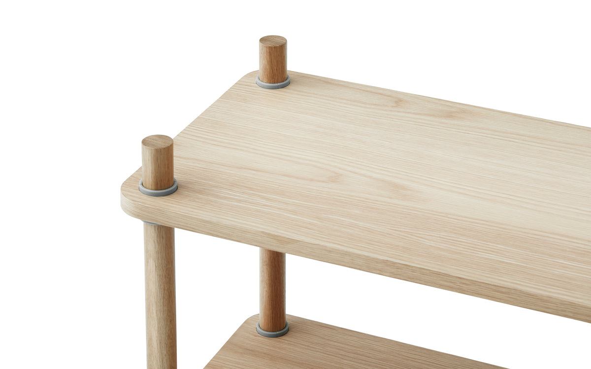 Jam Regal 6 Pfosten Eicke/grau in  präsentiert im Onlineshop von KAQTU Design AG. Bücherregal ist von Normann Copenhagen