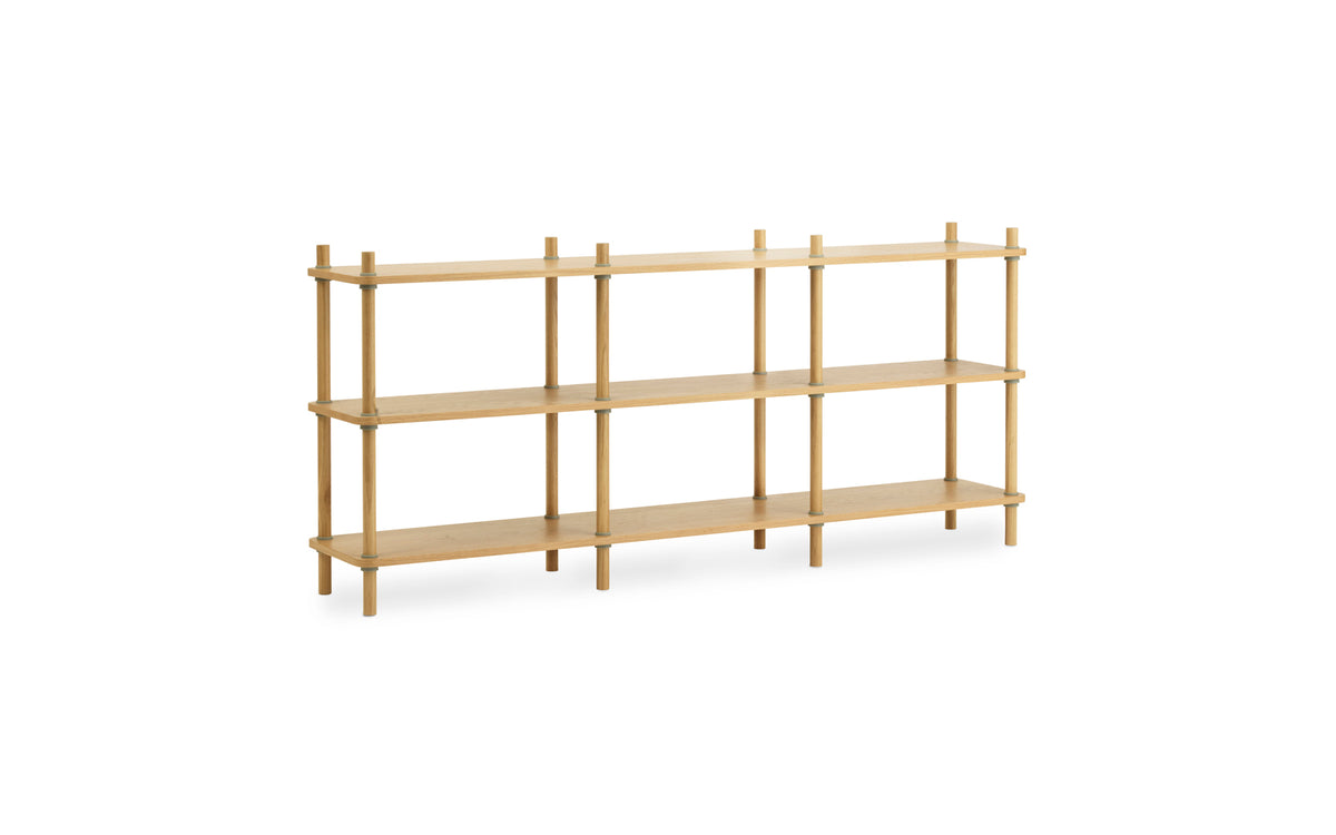Jam Regal 8 Pfosten Eiche/grau in  präsentiert im Onlineshop von KAQTU Design AG. Bücherregal ist von Normann Copenhagen