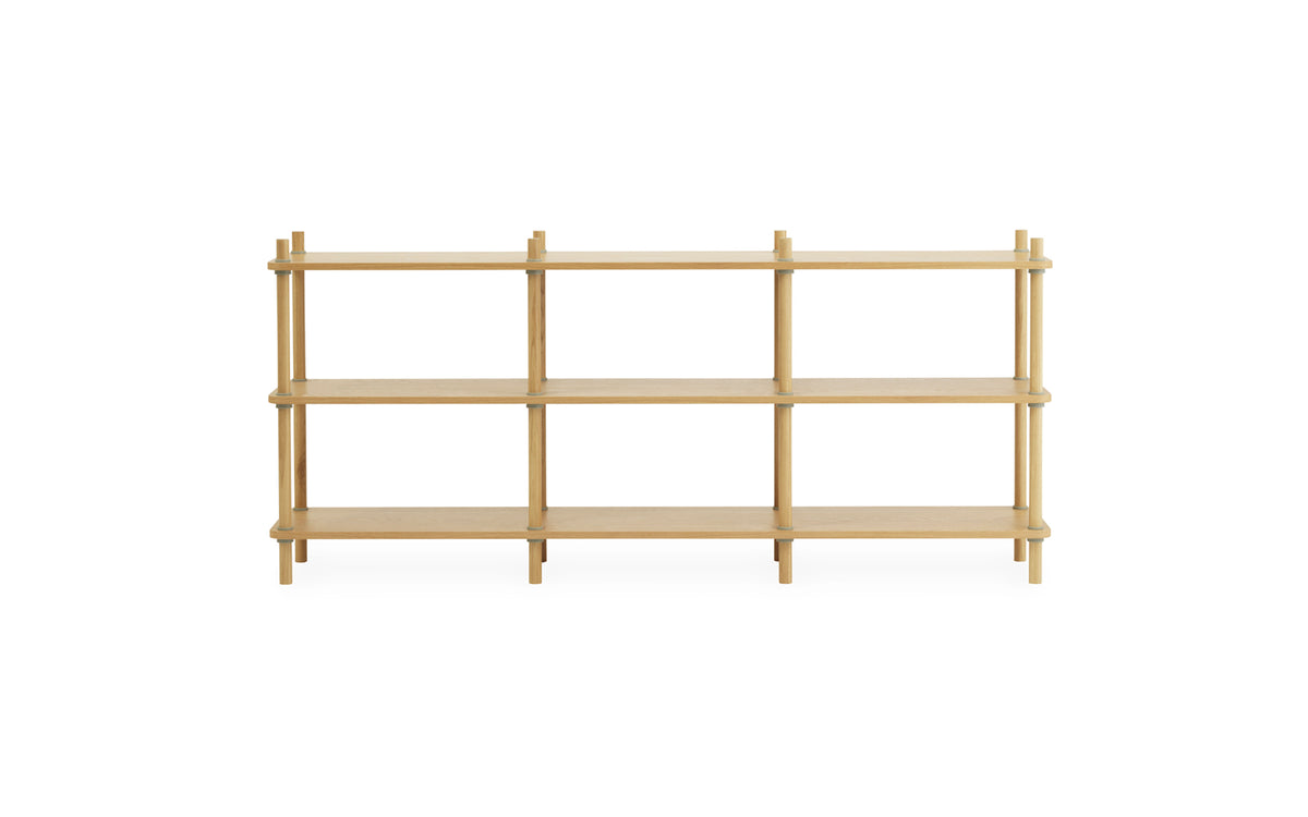 Jam Regal 8 Pfosten Eiche/grau in  präsentiert im Onlineshop von KAQTU Design AG. Bücherregal ist von Normann Copenhagen