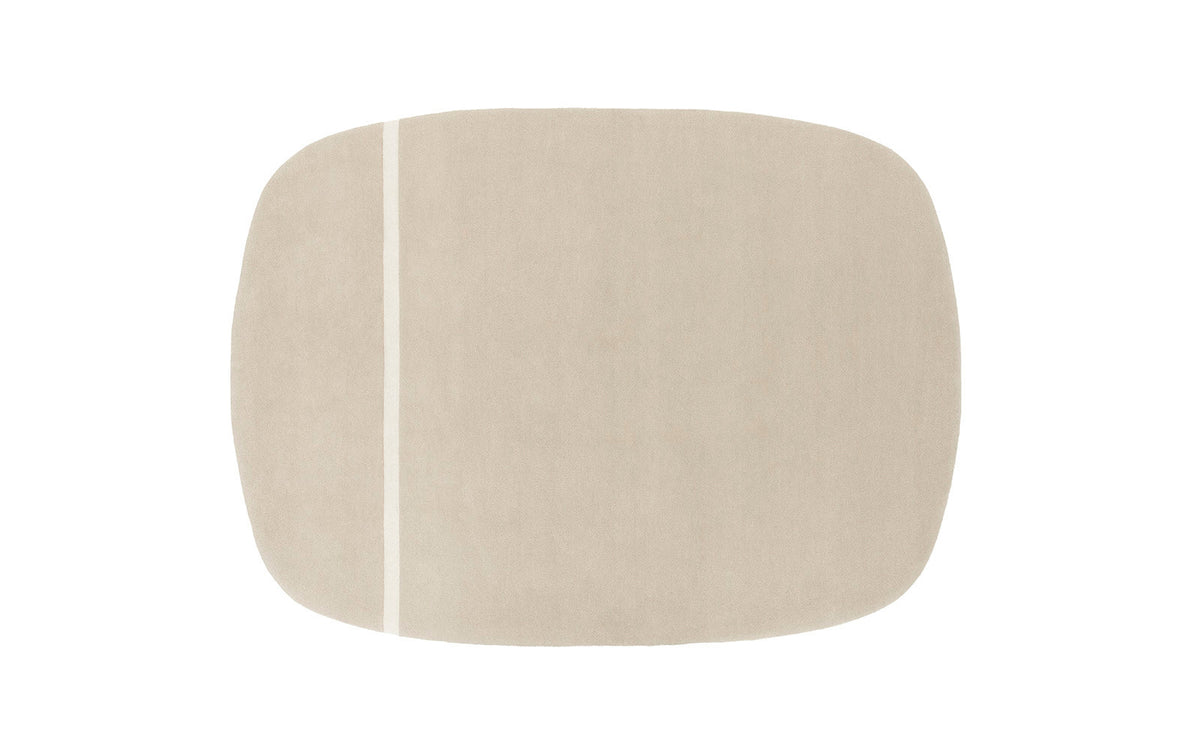 Oona Teppich in Sand präsentiert im Onlineshop von KAQTU Design AG. Teppich ist von Normann Copenhagen