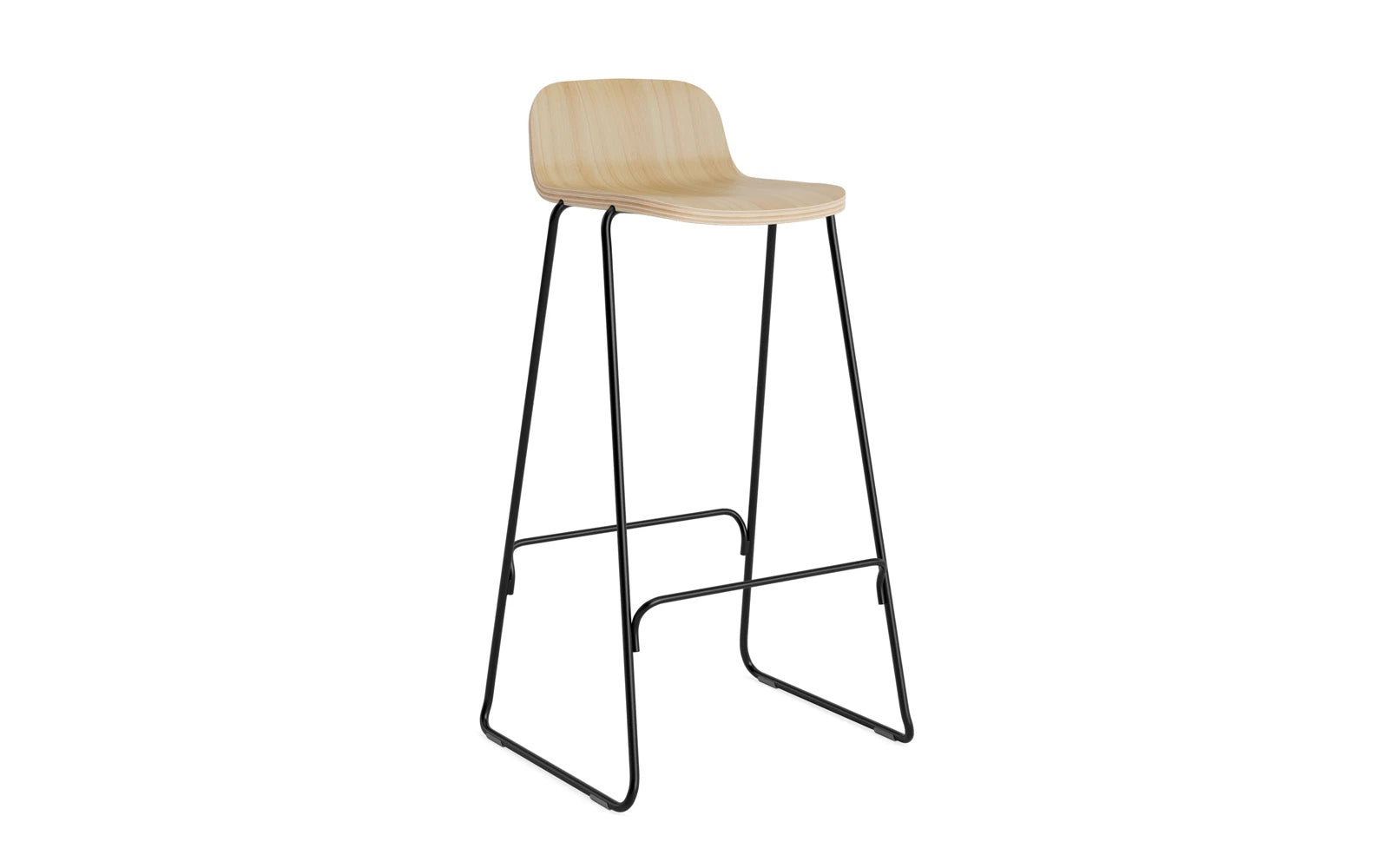 Stilvoller Just Barhocker mit Lehne von Normann Copenhagen.