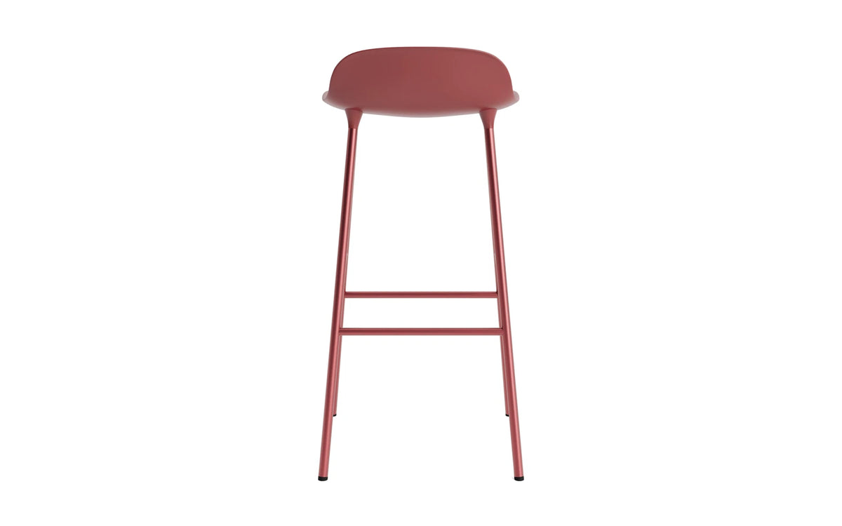 Form Barhocker in Rot präsentiert im Onlineshop von KAQTU Design AG. Barstuhl ist von Normann Copenhagen