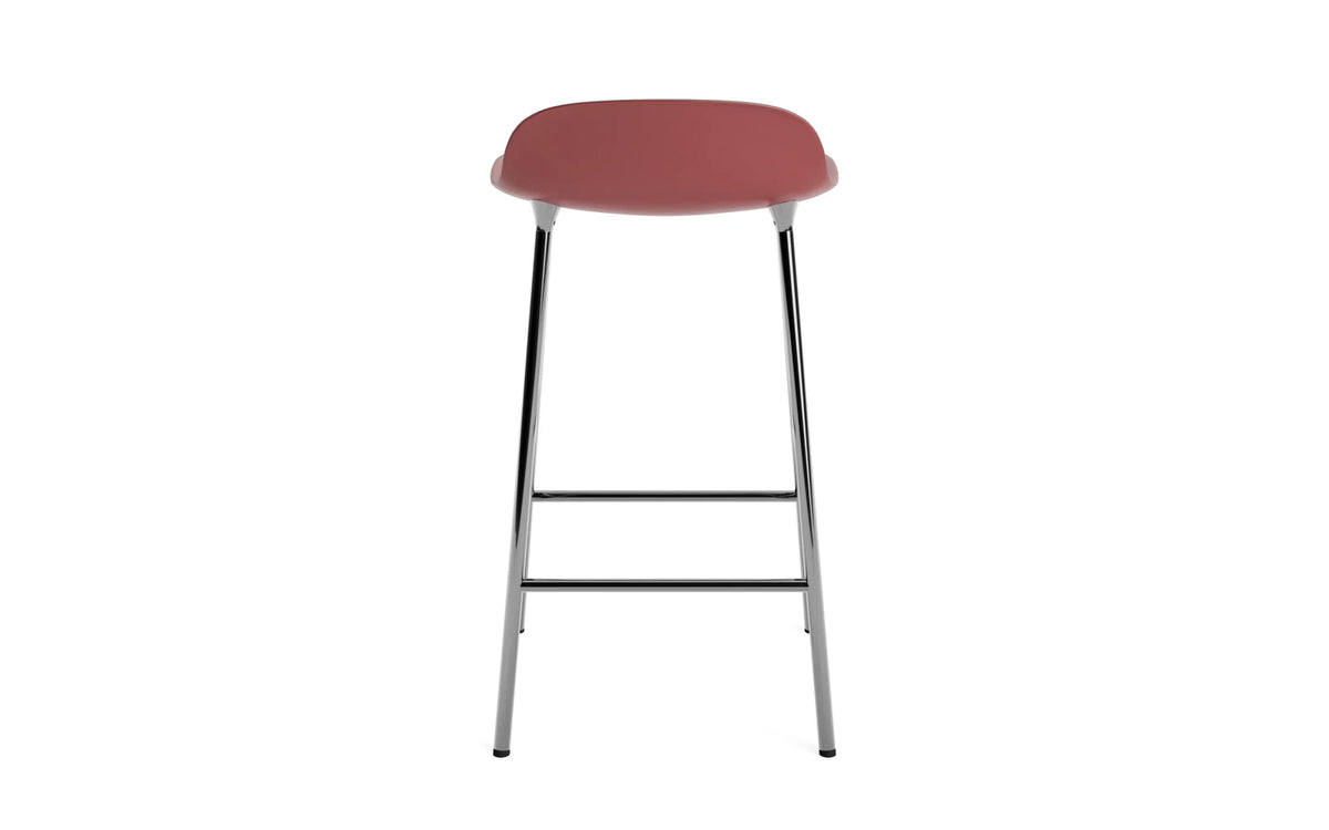 Form Barhocker in Rot präsentiert im Onlineshop von KAQTU Design AG. Barstuhl ist von Normann Copenhagen