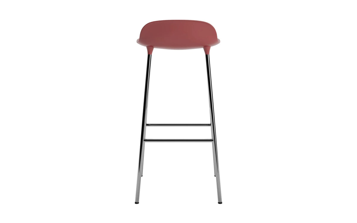 Form Barhocker in Rot präsentiert im Onlineshop von KAQTU Design AG. Barstuhl ist von Normann Copenhagen