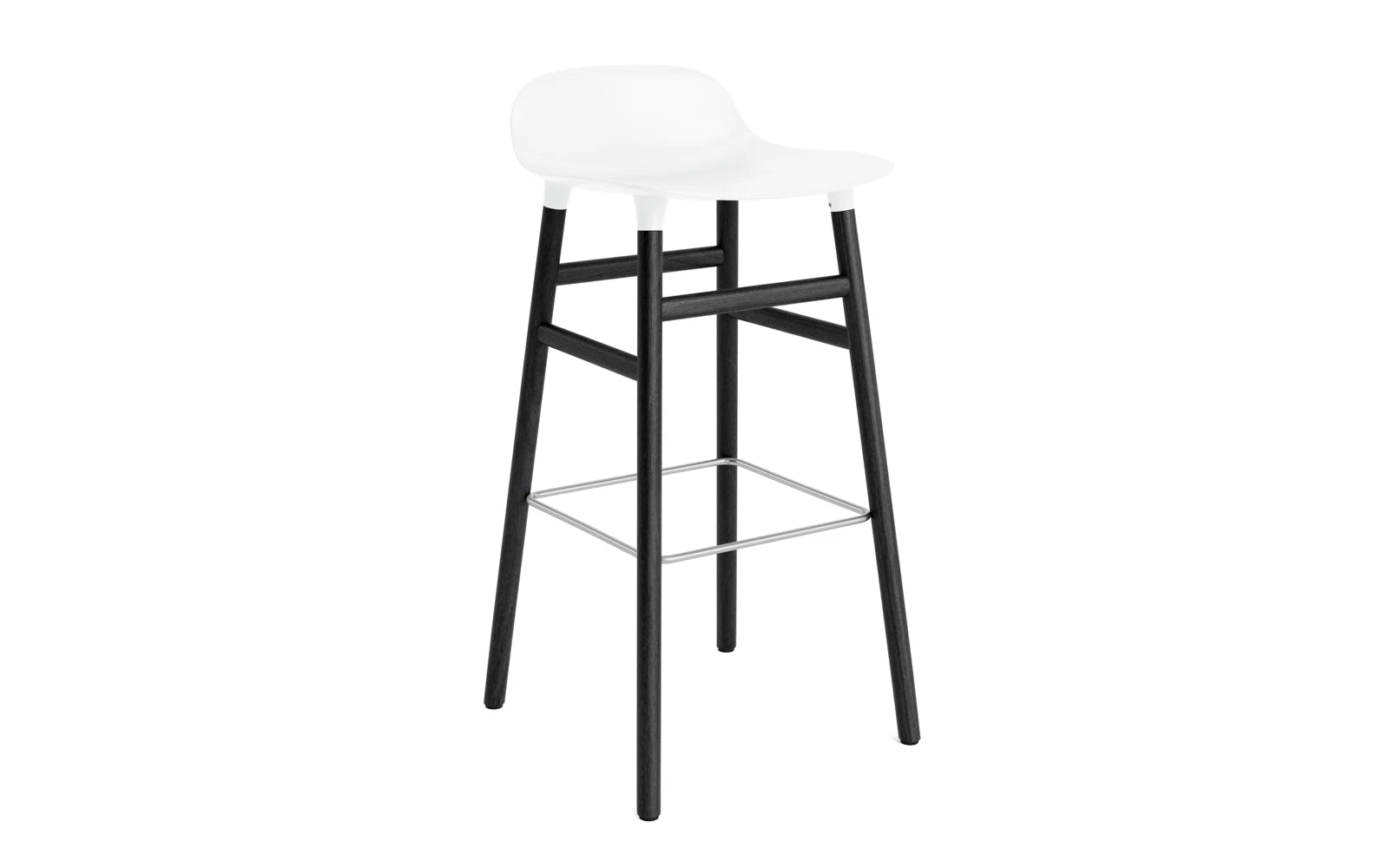 Eleganter Form Barhocker von Normann Copenhagen, perfekt für moderne Wohnräume, vereint Komfort und zeitloses Design.