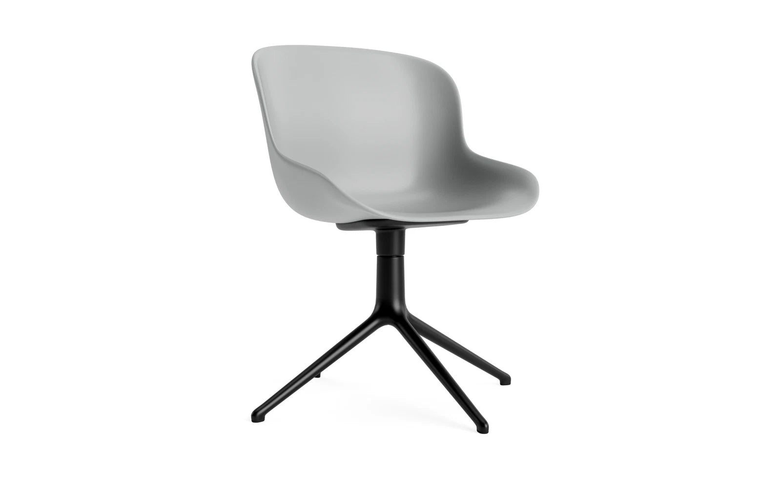Hyg Drehsessel Grau/Schwarzes Aluminium in  präsentiert im Onlineshop von KAQTU Design AG. Sessel ist von Normann Copenhagen