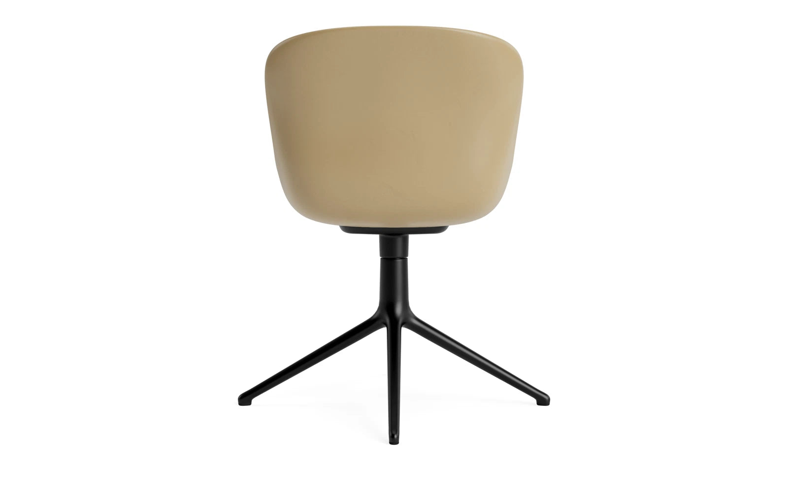 Hyg Drehsessel Sand/Schwartzes Aluminium in  präsentiert im Onlineshop von KAQTU Design AG. Sessel ist von Normann Copenhagen