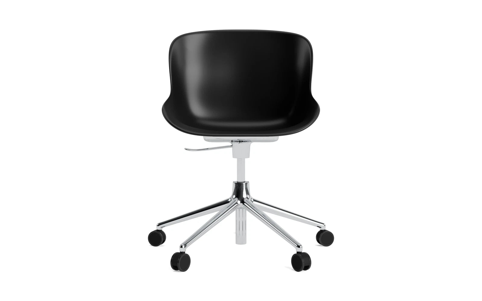 Hyg Drehsessel mit Rollen Schwarz in  präsentiert im Onlineshop von KAQTU Design AG. Sessel ist von Normann Copenhagen