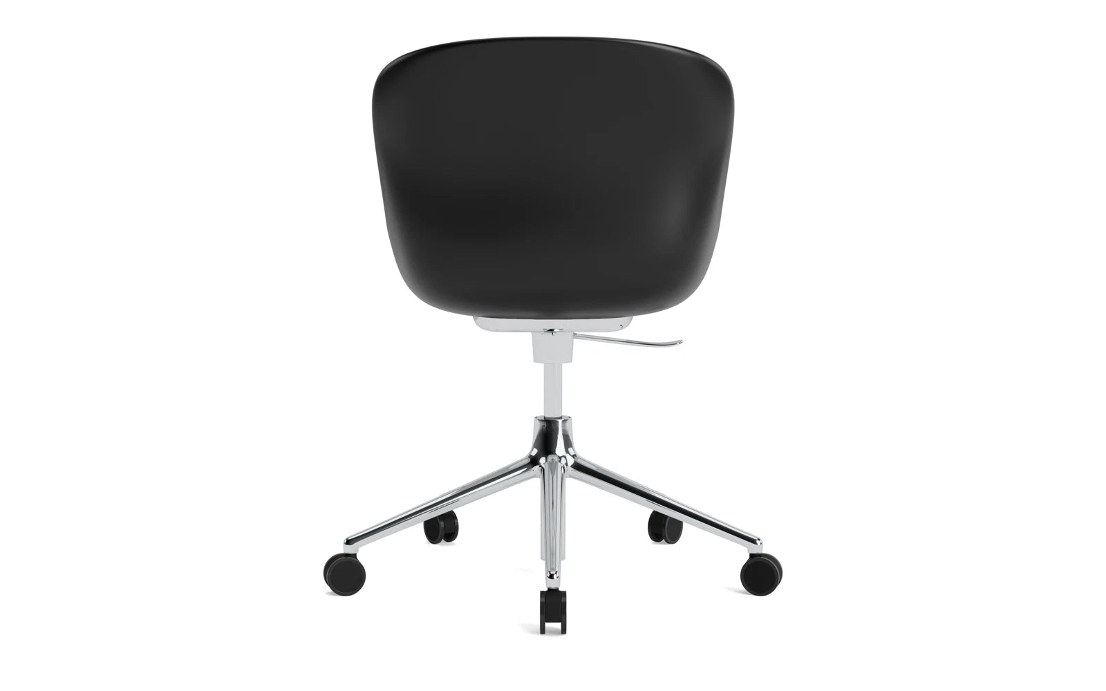 Hyg Drehsessel mit Rollen Schwarz in  präsentiert im Onlineshop von KAQTU Design AG. Sessel ist von Normann Copenhagen