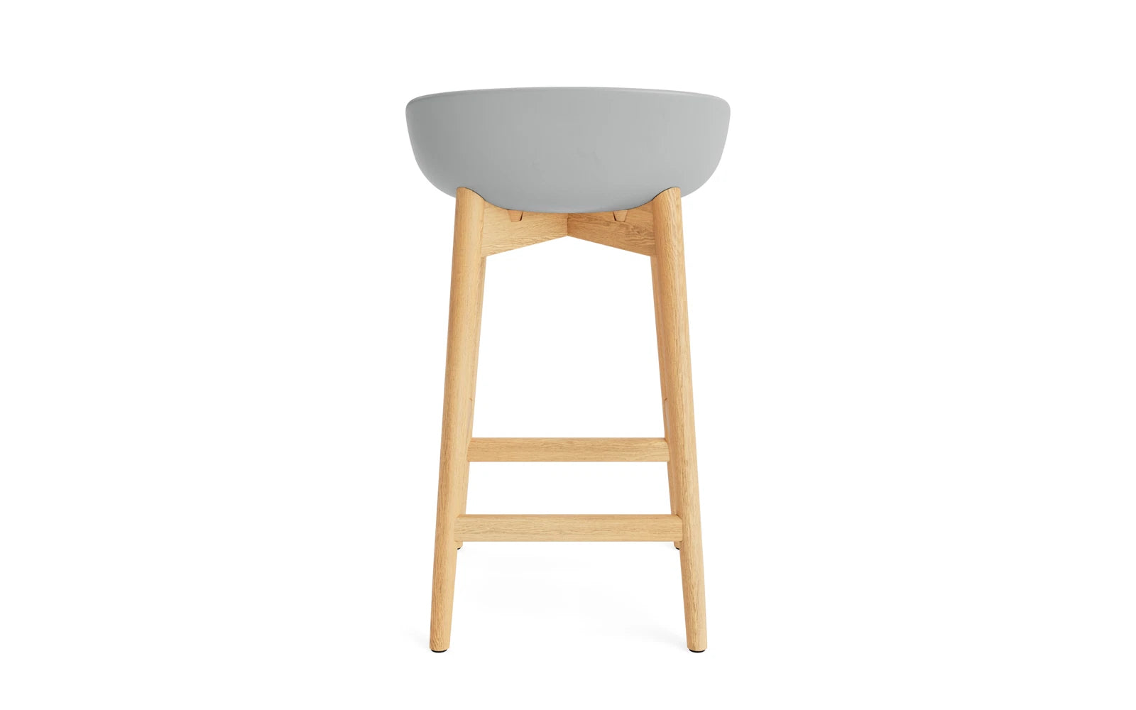 Hyg Barhocker 65 cm Eiche Grau in  präsentiert im Onlineshop von KAQTU Design AG. Barstuhl ist von Normann Copenhagen