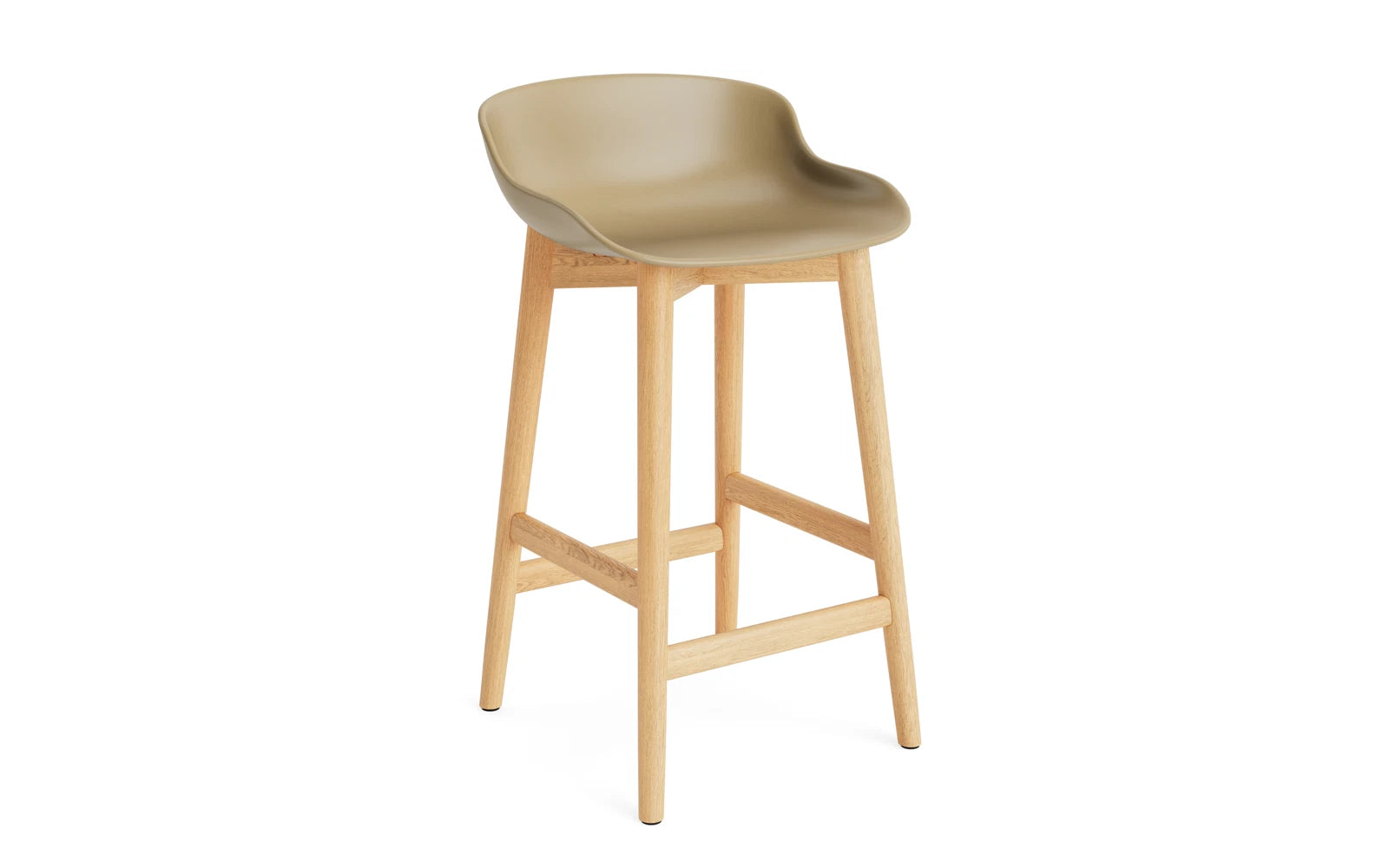 Hyg Barhocker 65 cm Eiche Sand in  präsentiert im Onlineshop von KAQTU Design AG. Barstuhl ist von Normann Copenhagen
