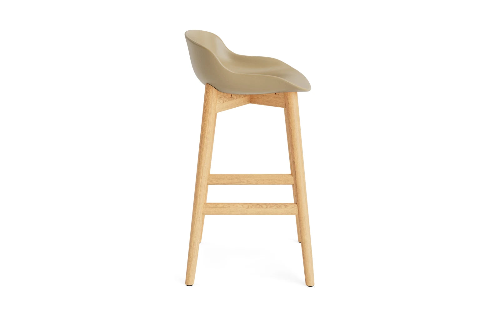 Hyg Barhocker 65 cm Eiche Sand in  präsentiert im Onlineshop von KAQTU Design AG. Barstuhl ist von Normann Copenhagen