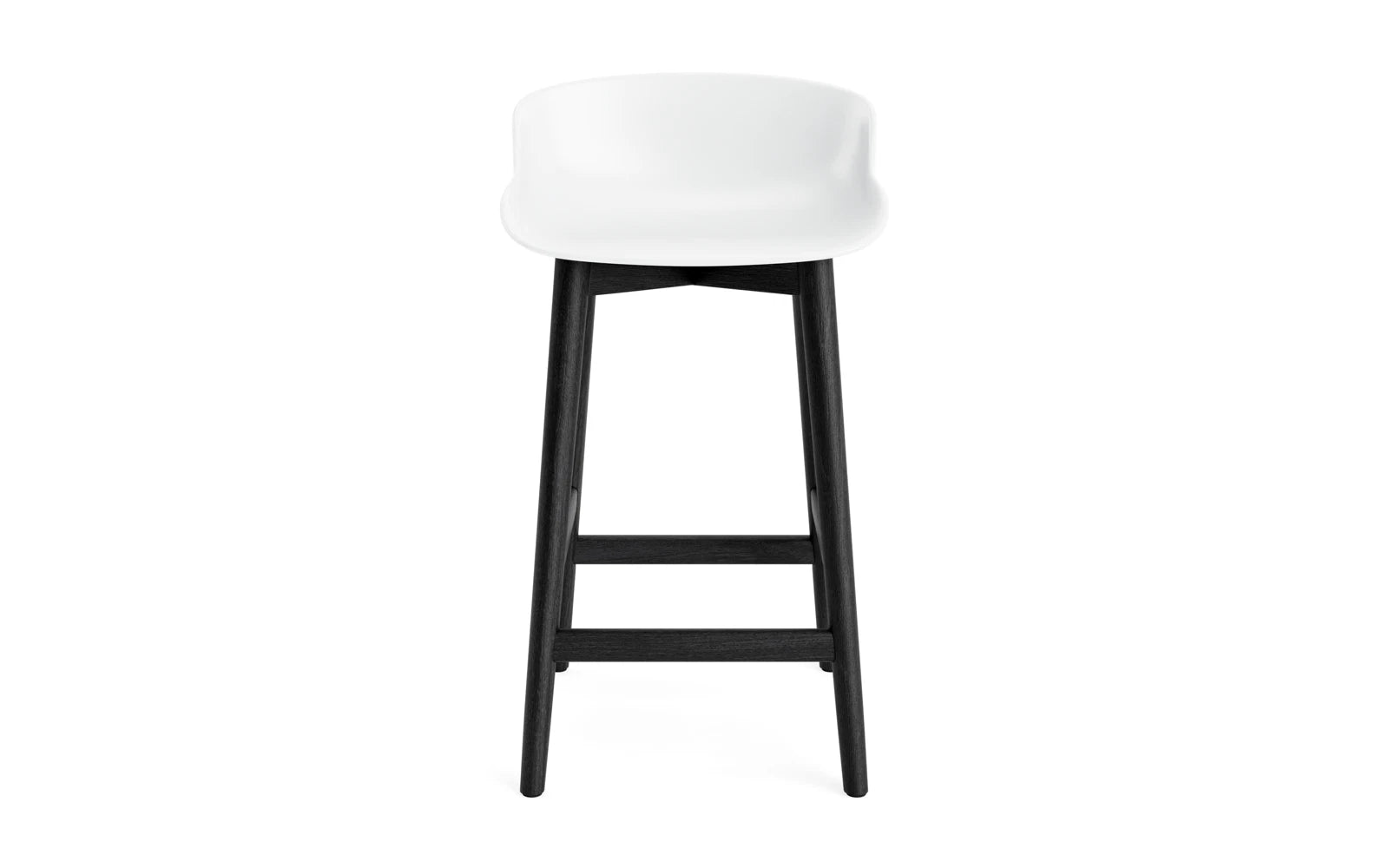 Hyg Barhocker 65 cm Schwarze Eiche/Weiß in  präsentiert im Onlineshop von KAQTU Design AG. Barstuhl ist von Normann Copenhagen