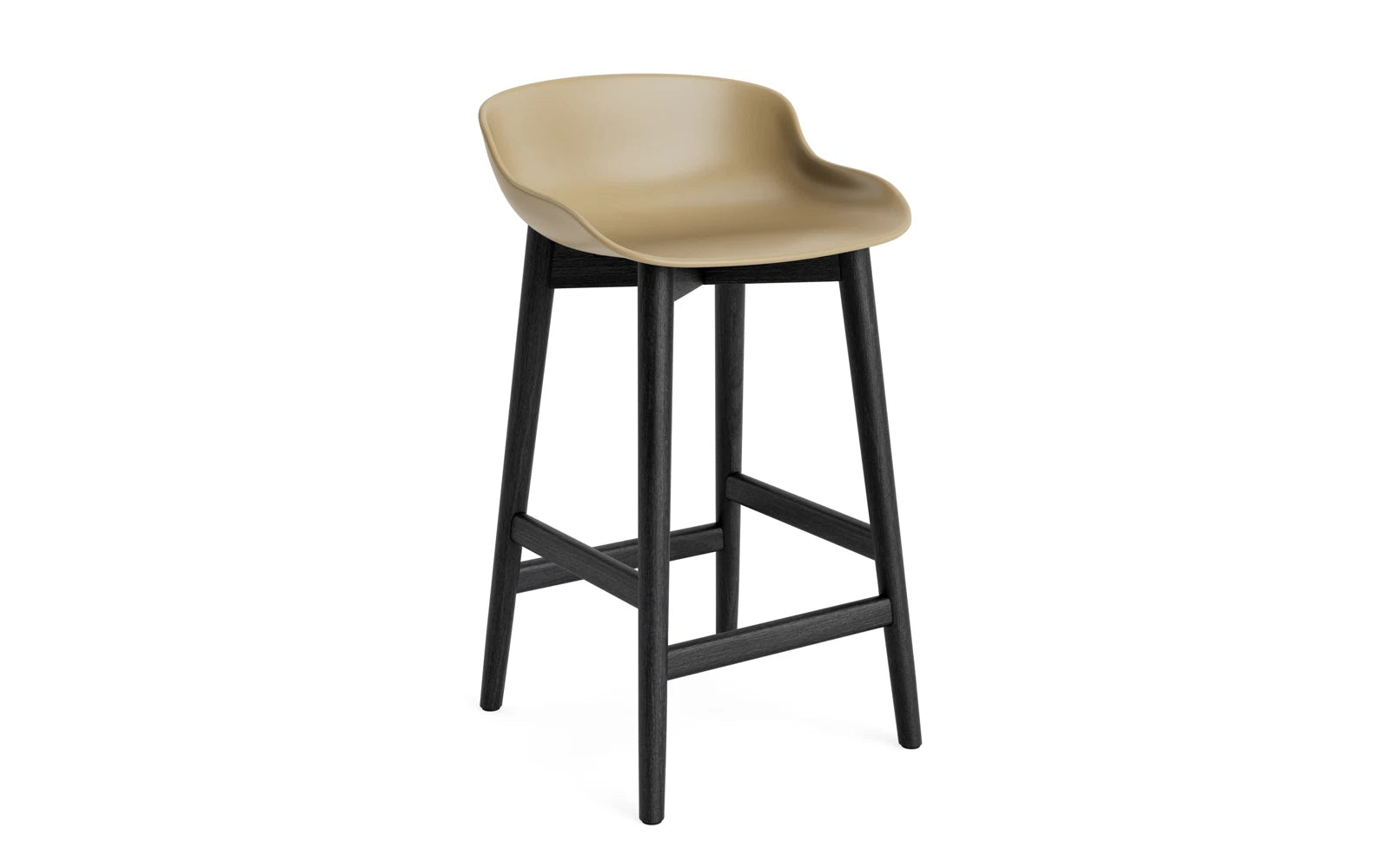 Hyg Barhocker 65 cm Schwarze Eiche/Sand in  präsentiert im Onlineshop von KAQTU Design AG. Barstuhl ist von Normann Copenhagen