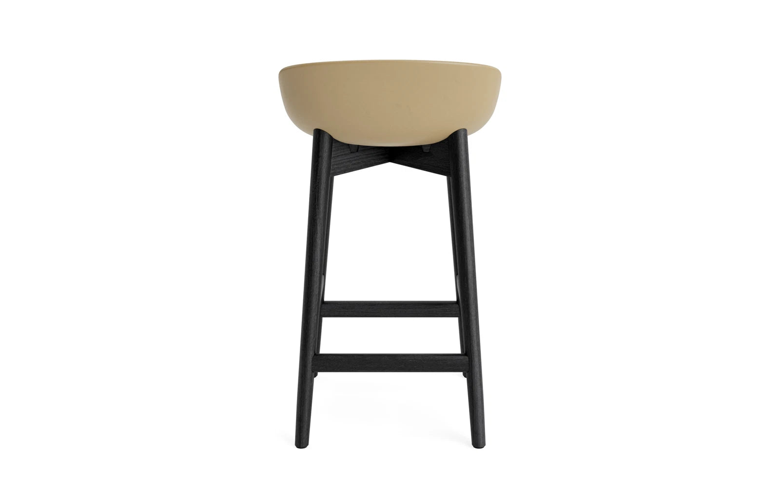 Hyg Barhocker 65 cm Schwarze Eiche/Sand in  präsentiert im Onlineshop von KAQTU Design AG. Barstuhl ist von Normann Copenhagen