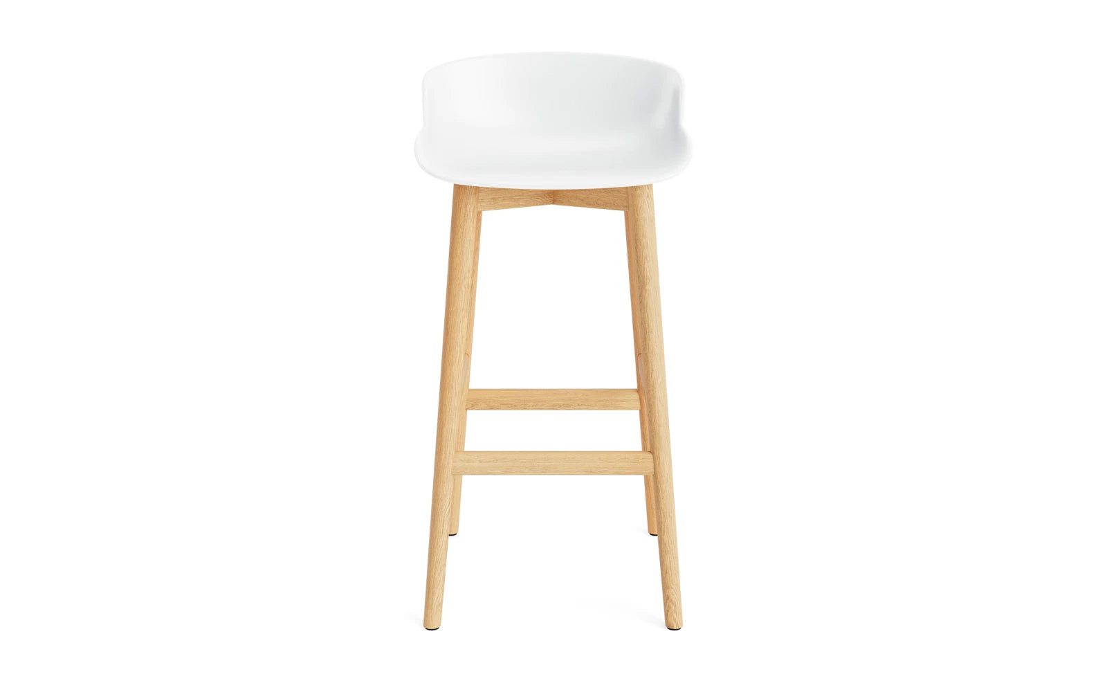 Hyg Barhocker 75 cm Eiche Weiß in  präsentiert im Onlineshop von KAQTU Design AG. Barstuhl ist von Normann Copenhagen