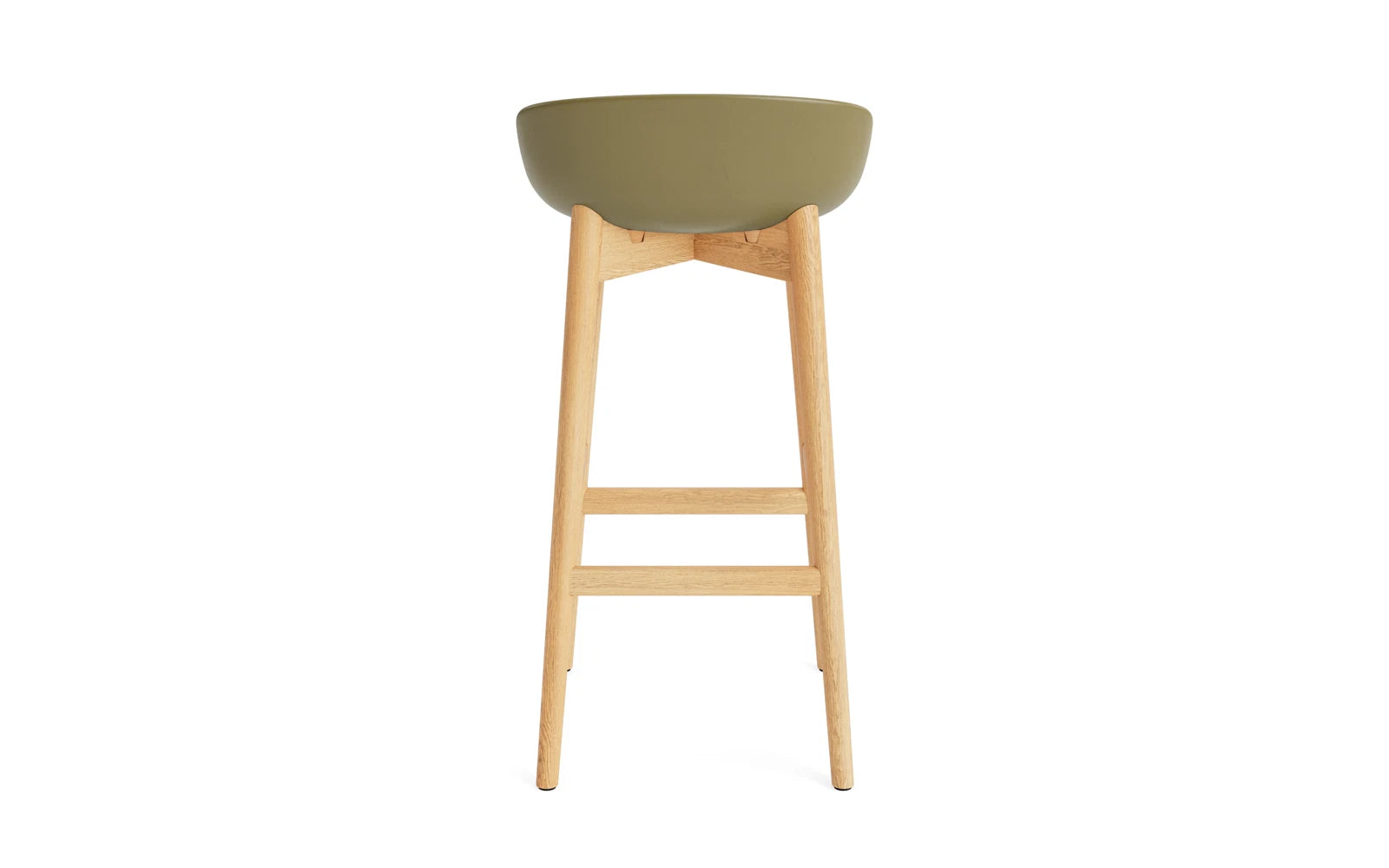 Hyg Barhocker 75 cm Eiche Olive in  präsentiert im Onlineshop von KAQTU Design AG. Barstuhl ist von Normann Copenhagen