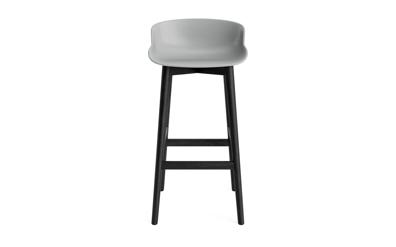 Hyg Barhocker 75 cm Schwarze Eiche/Grau in  präsentiert im Onlineshop von KAQTU Design AG. Barstuhl ist von Normann Copenhagen