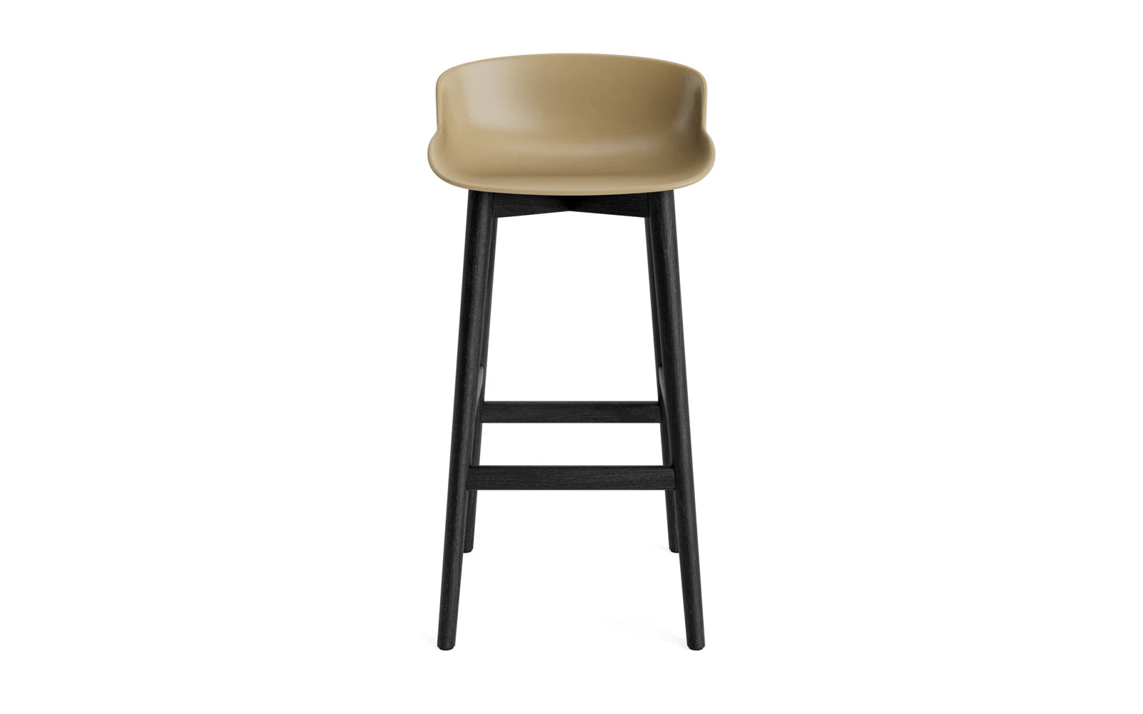 Hyg Barhocker 75 cm Schwarze Eiche/Sand in  präsentiert im Onlineshop von KAQTU Design AG. Barstuhl ist von Normann Copenhagen