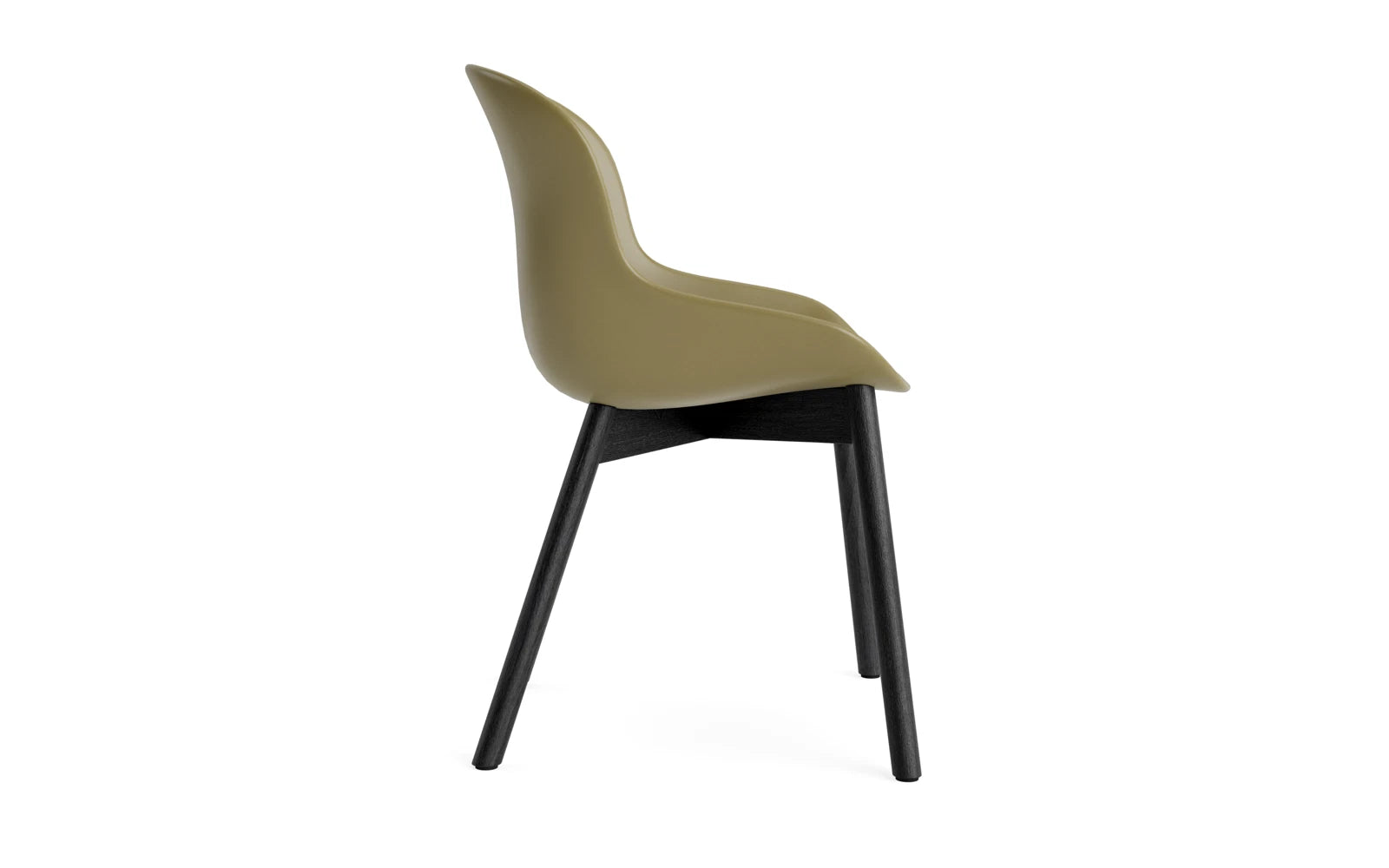 Hyg Stuhl Schwarze Eiche/Olive in  präsentiert im Onlineshop von KAQTU Design AG. Stuhl ist von Normann Copenhagen