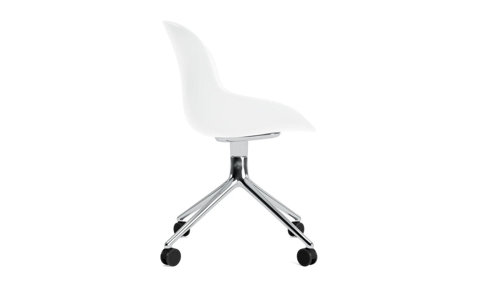 Hyg Drehstuhl 4W Aluminium/Weiss in  präsentiert im Onlineshop von KAQTU Design AG. Drehstuhl ist von Normann Copenhagen