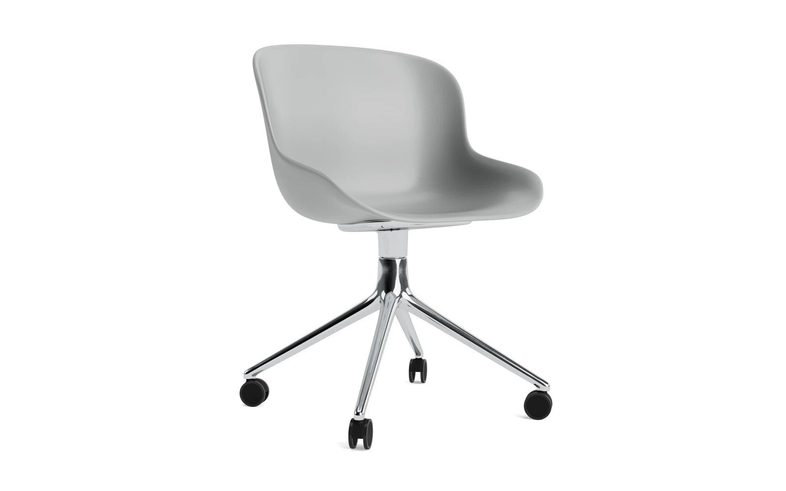 Hyg Drehstuhl 4W Aluminium/grau in  präsentiert im Onlineshop von KAQTU Design AG. Drehstuhl ist von Normann Copenhagen