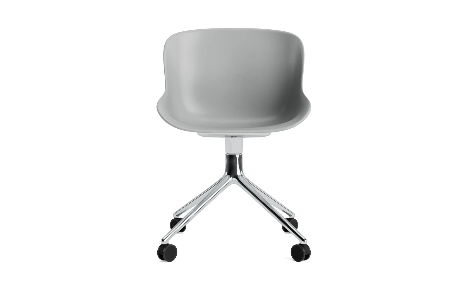 Hyg Drehstuhl 4W Aluminium/grau in  präsentiert im Onlineshop von KAQTU Design AG. Drehstuhl ist von Normann Copenhagen