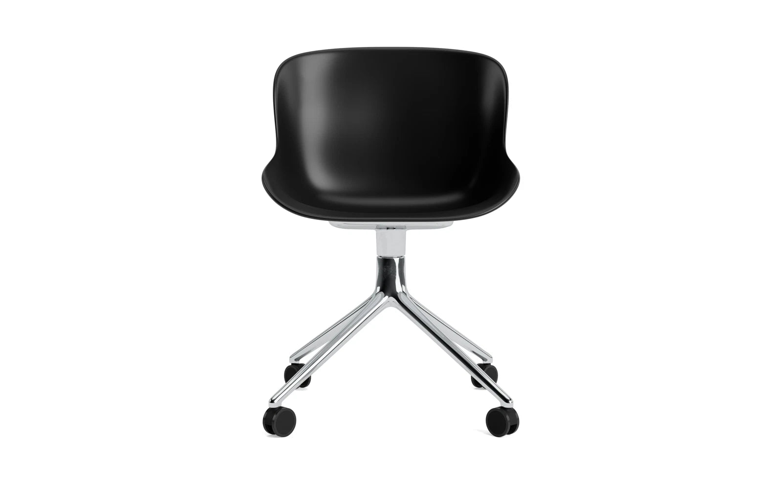 Hyg Drehstuhl 4W Aluminium/schwarz in  präsentiert im Onlineshop von KAQTU Design AG. Drehstuhl ist von Normann Copenhagen