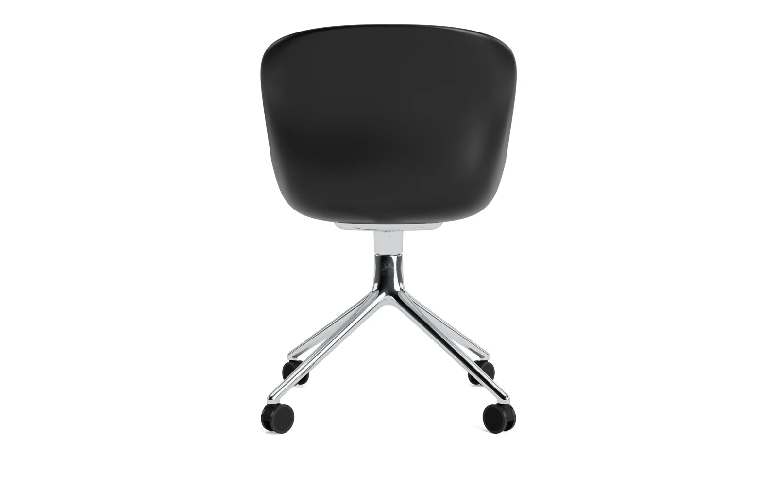 Hyg Drehstuhl 4W Aluminium/schwarz in  präsentiert im Onlineshop von KAQTU Design AG. Drehstuhl ist von Normann Copenhagen